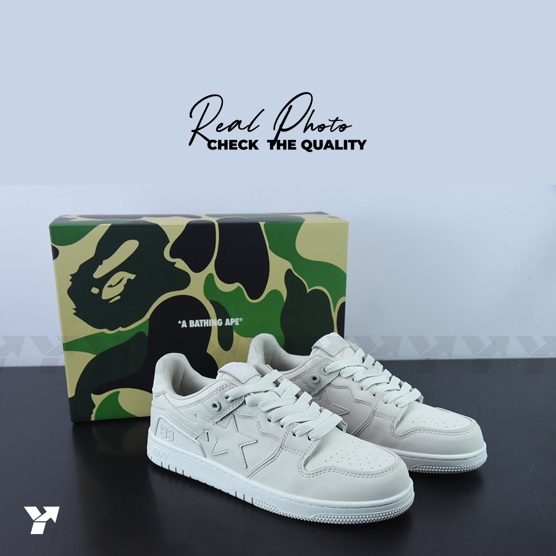 A Bathing Ape Bape SK8 Sta-Beige