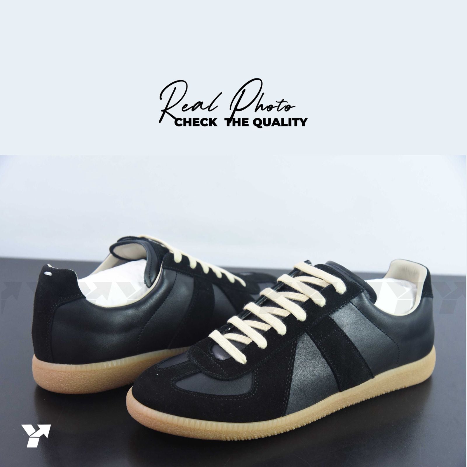 Maison Margiela Replica German Army Trainer-Black Gum