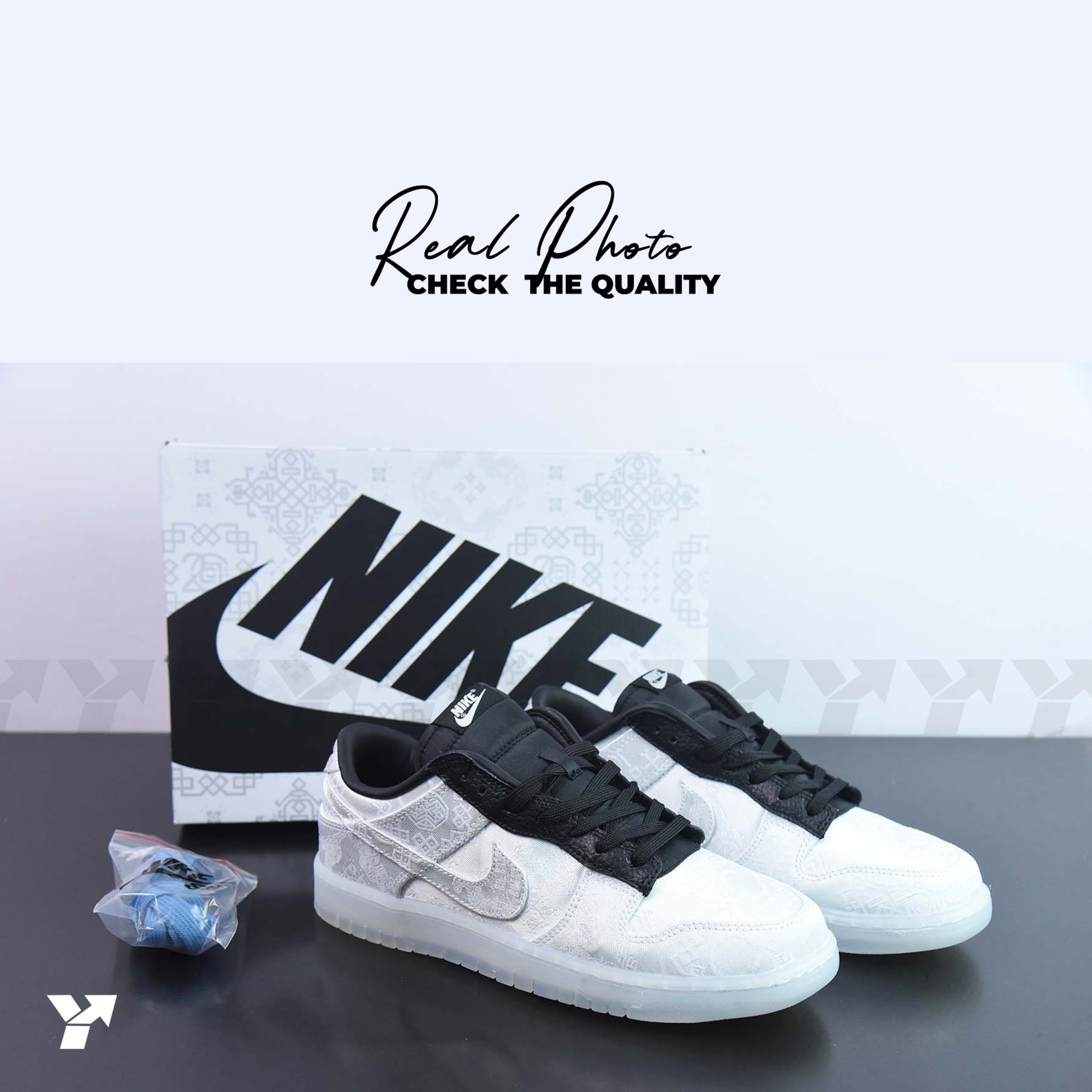 Nike Dunk Low-CLOT Fragment White