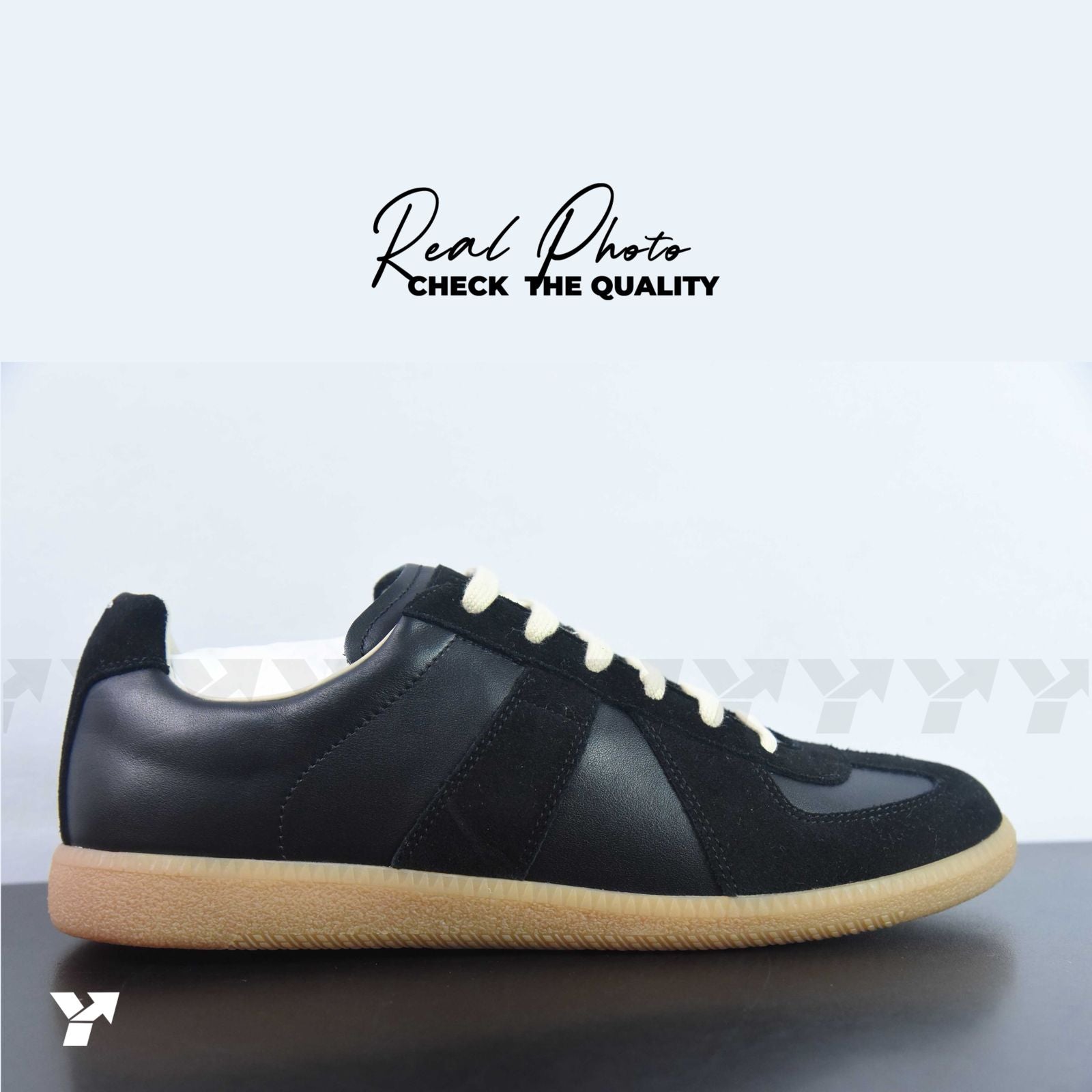 Maison Margiela Replica German Army Trainer-Black Gum