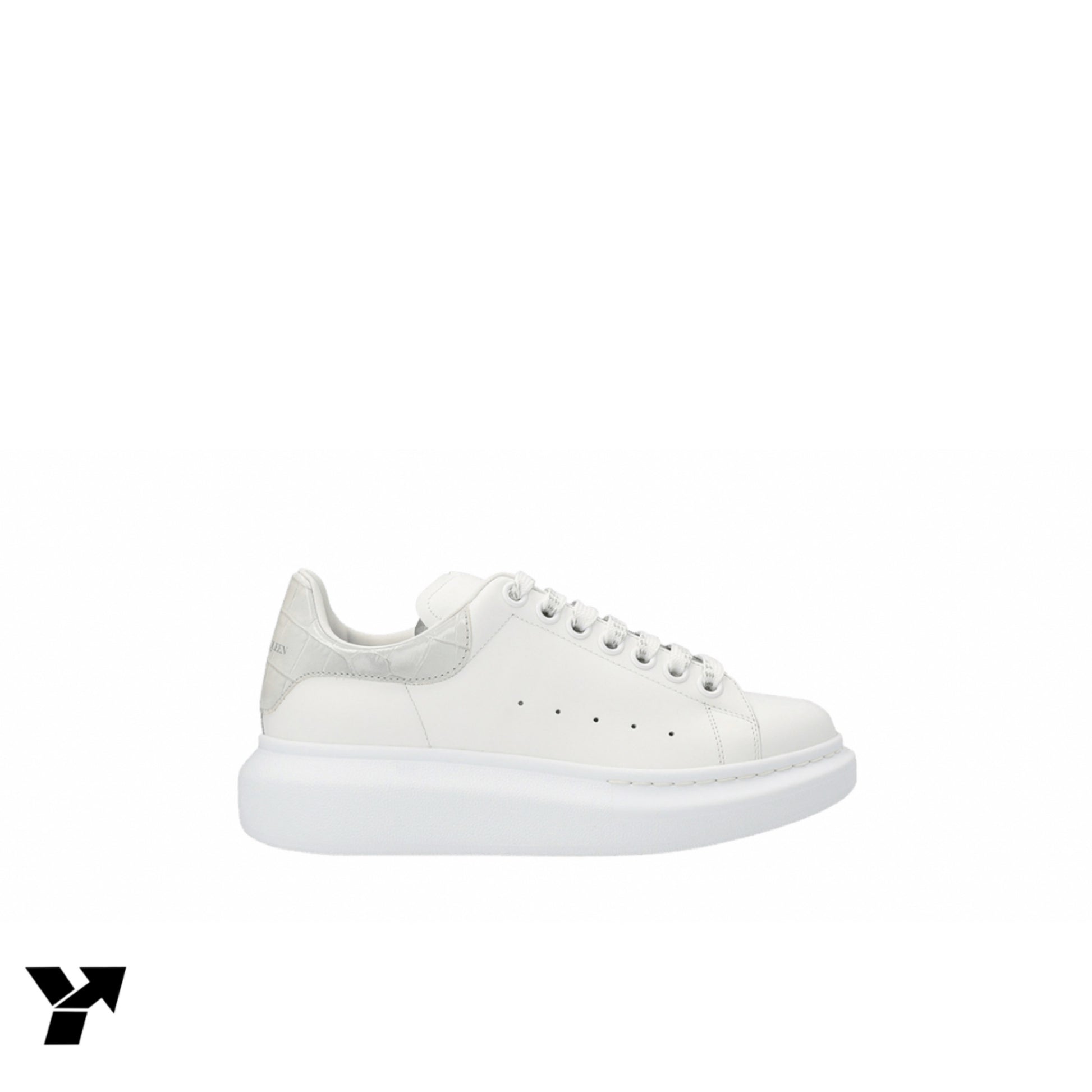Alexander McQueen Wmns Oversized Sneaker 'White Croc'