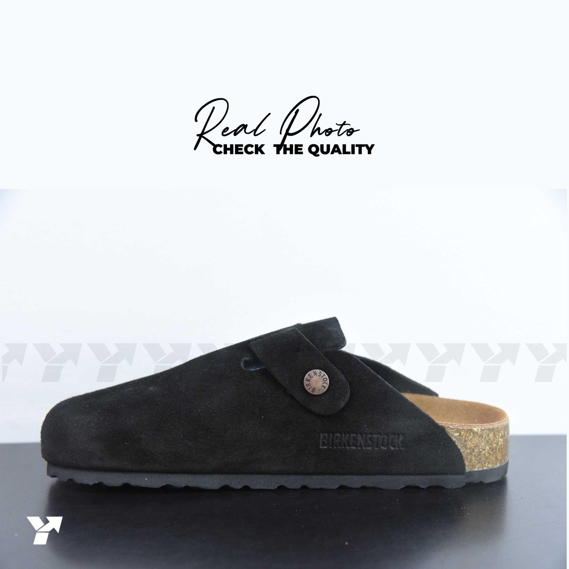 Birkenstock Boston Soft Footbed-Suede Black