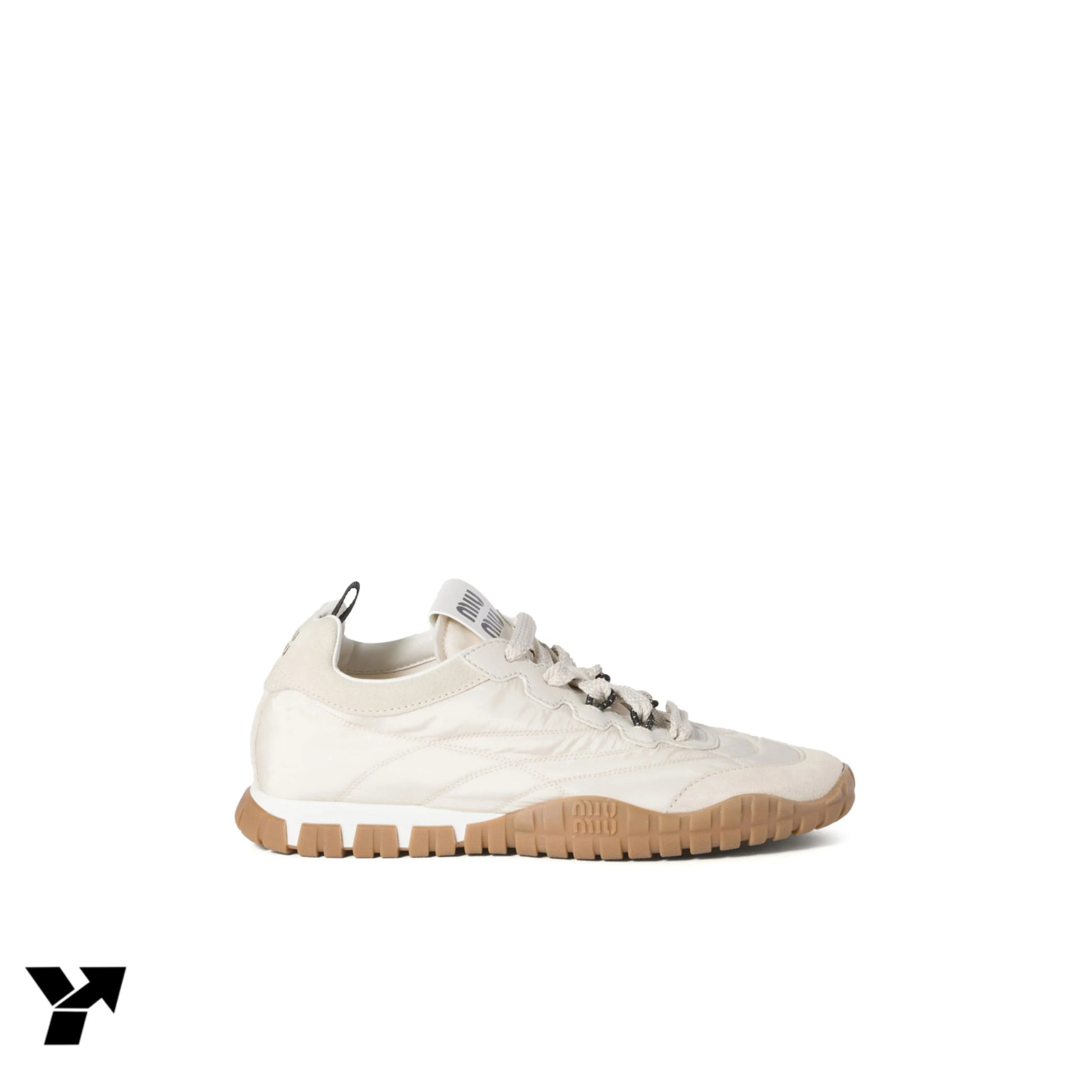 Miu Miu Tyre Technical Fabric-Ivory