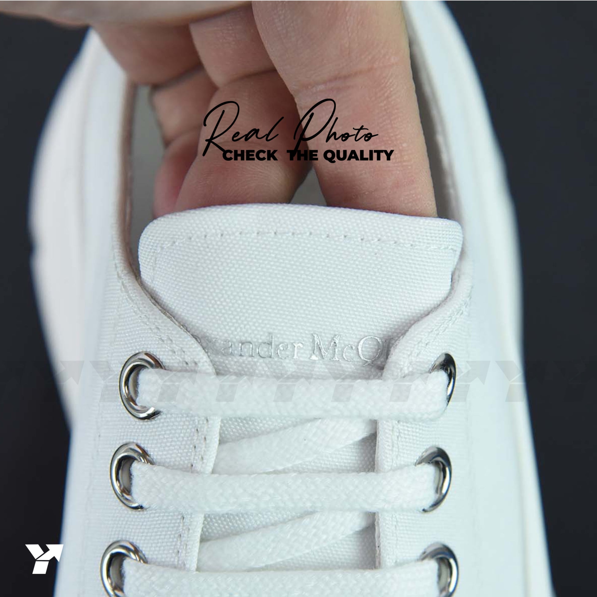 Alexander McQueen Tread Slick Low Lace Up-White White