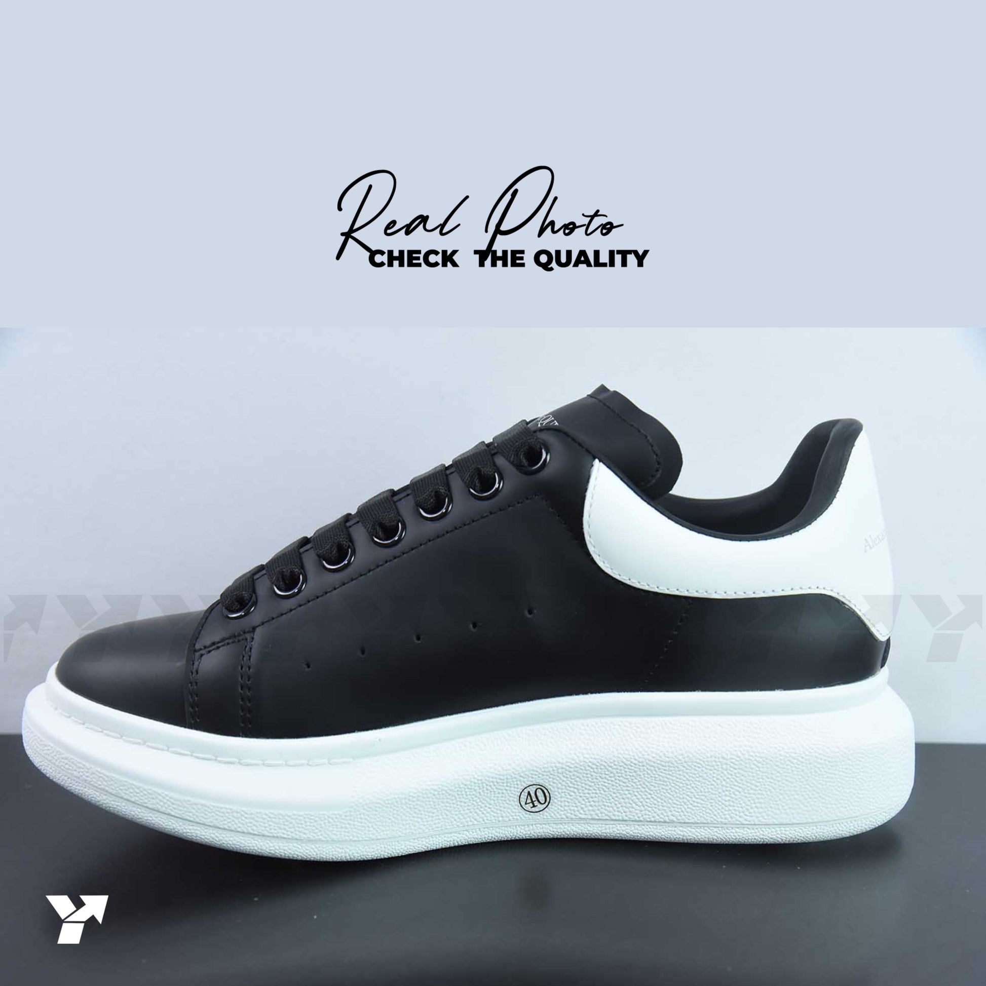 Alexander McQueen Oversized Sneaker 'Black White'
