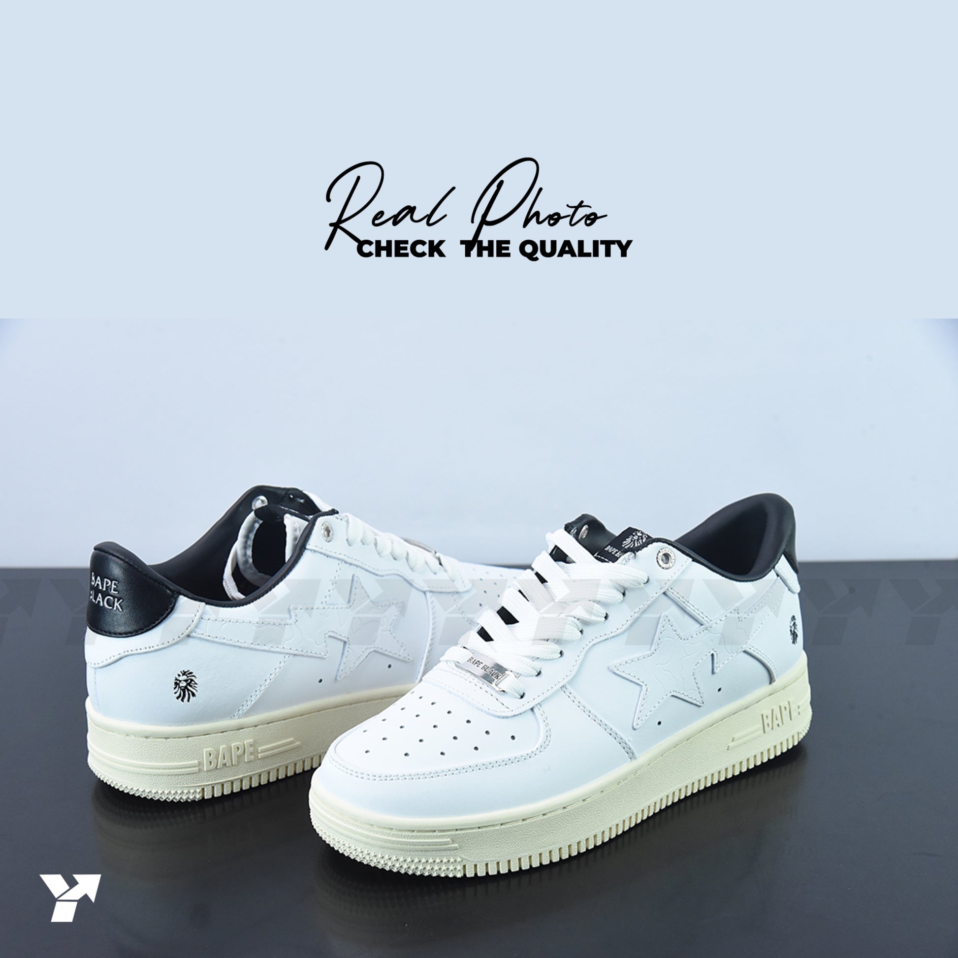 A Bathing Ape Bape Sta Black White Silver