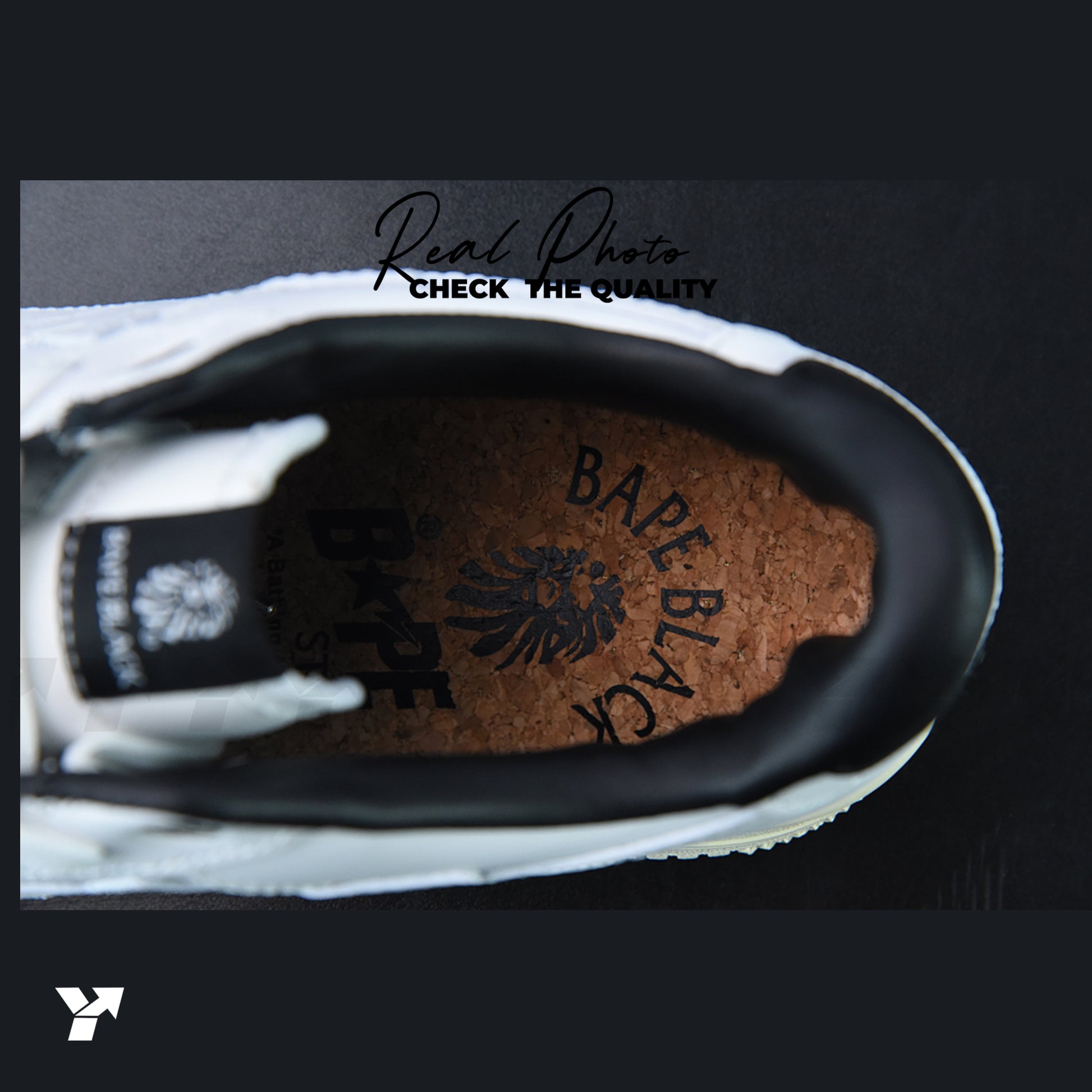 A Bathing Ape Bape Sta Black White Silver