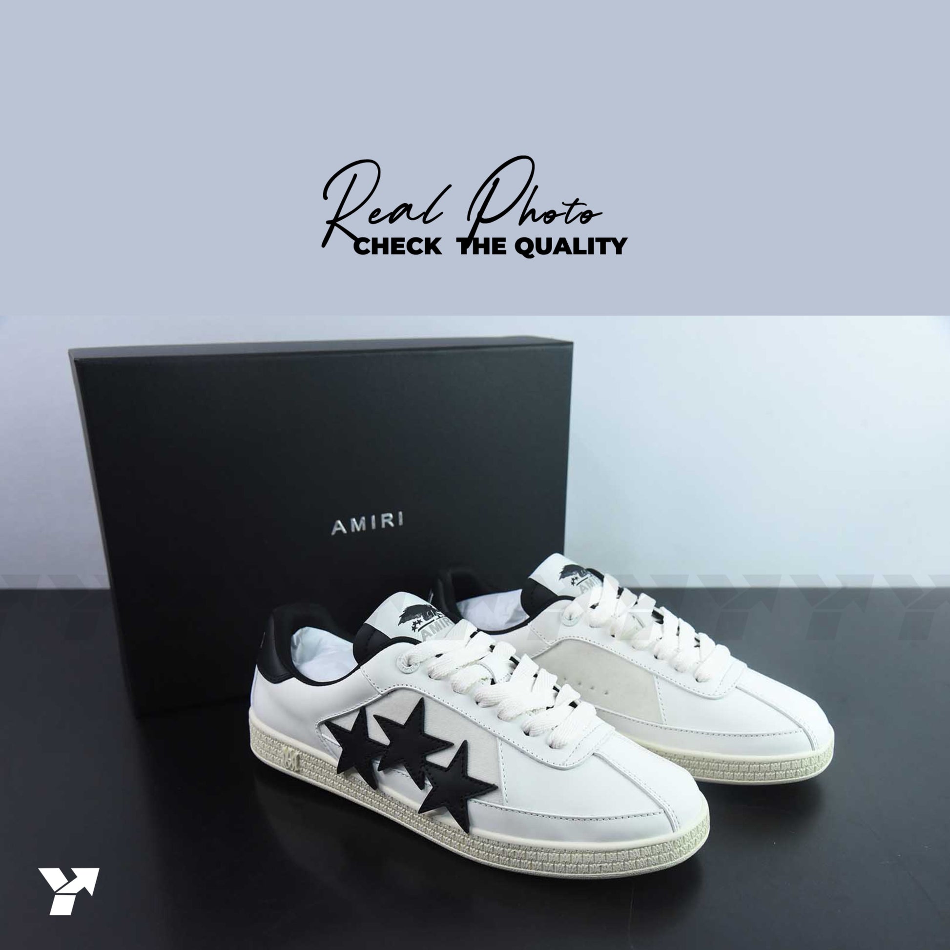 AMIRI Pacific Stars-White Black
