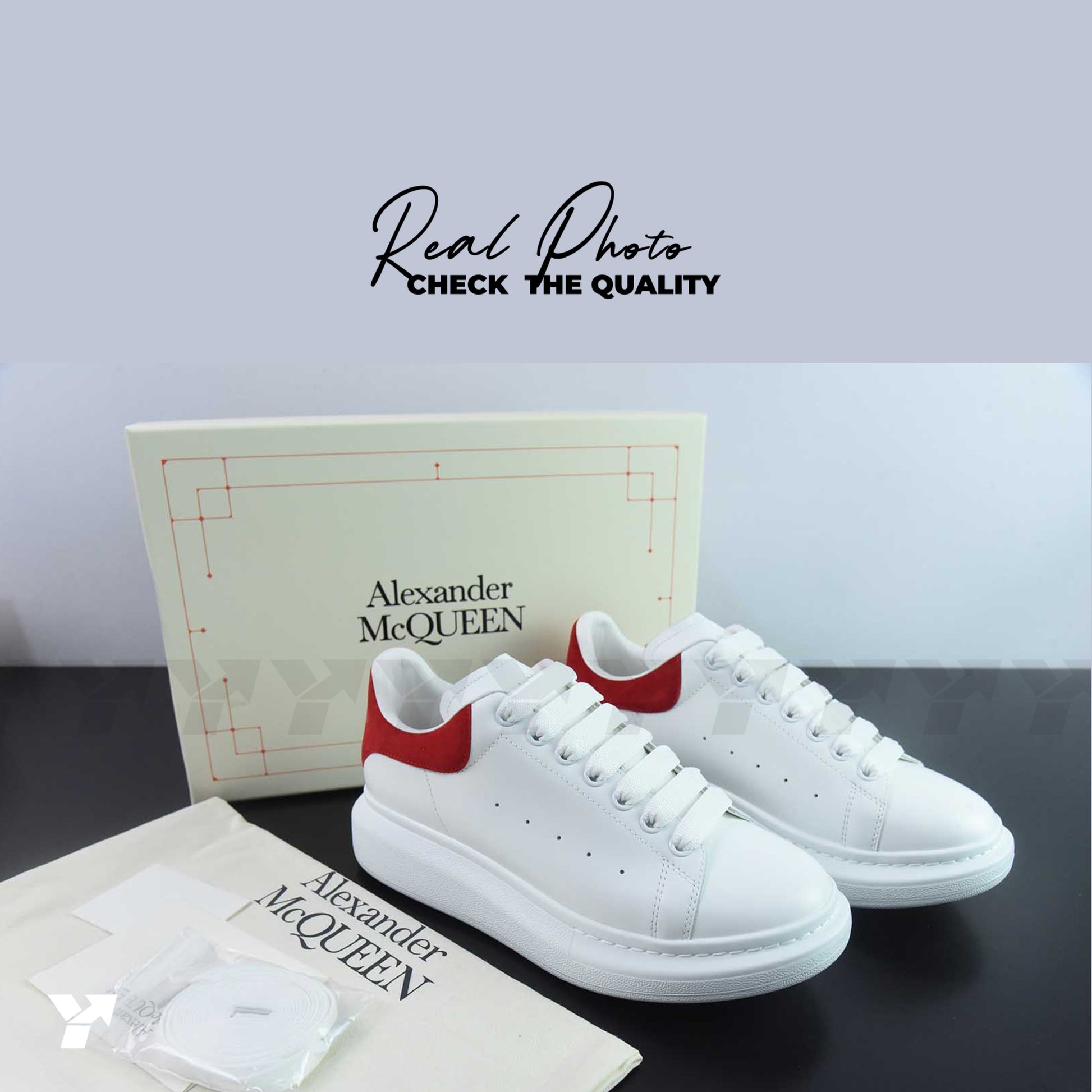 Alexander McQueen Oversized Sneaker 'White Lust Red'