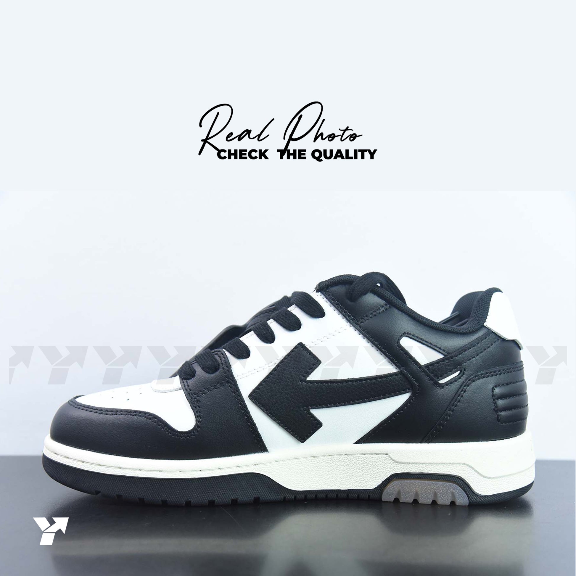 Off-White Out Of Office Calf Leather-Panda