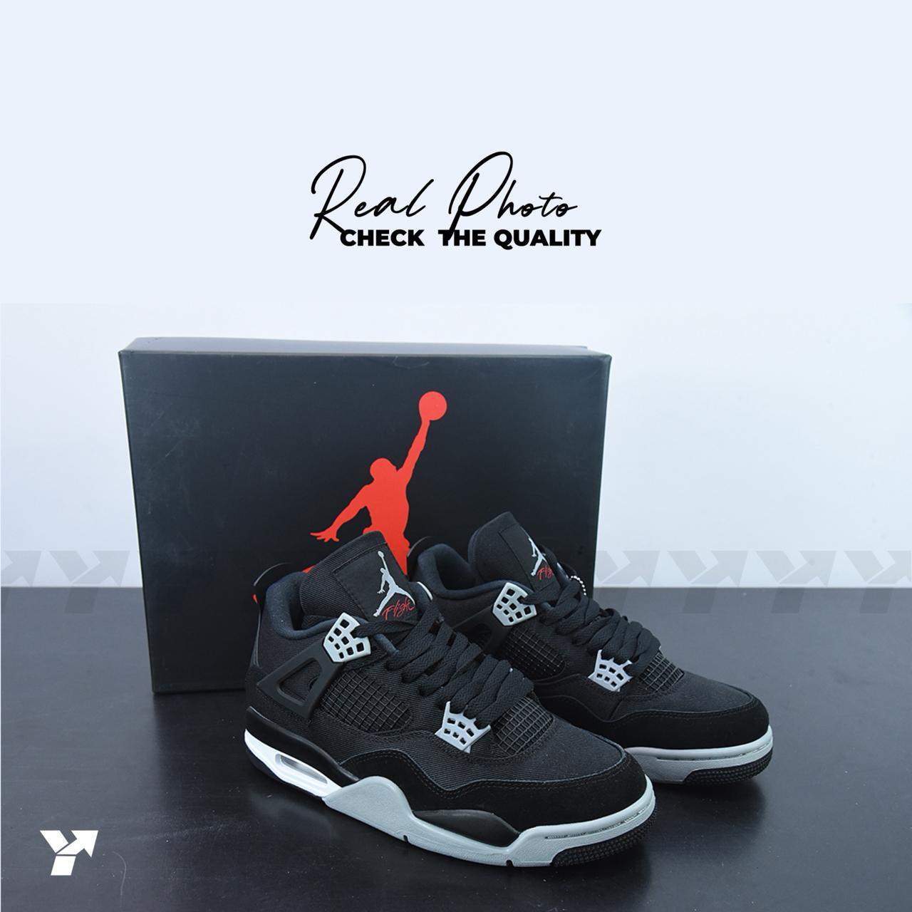 Jordan 4 Retro SE-Black Canvas