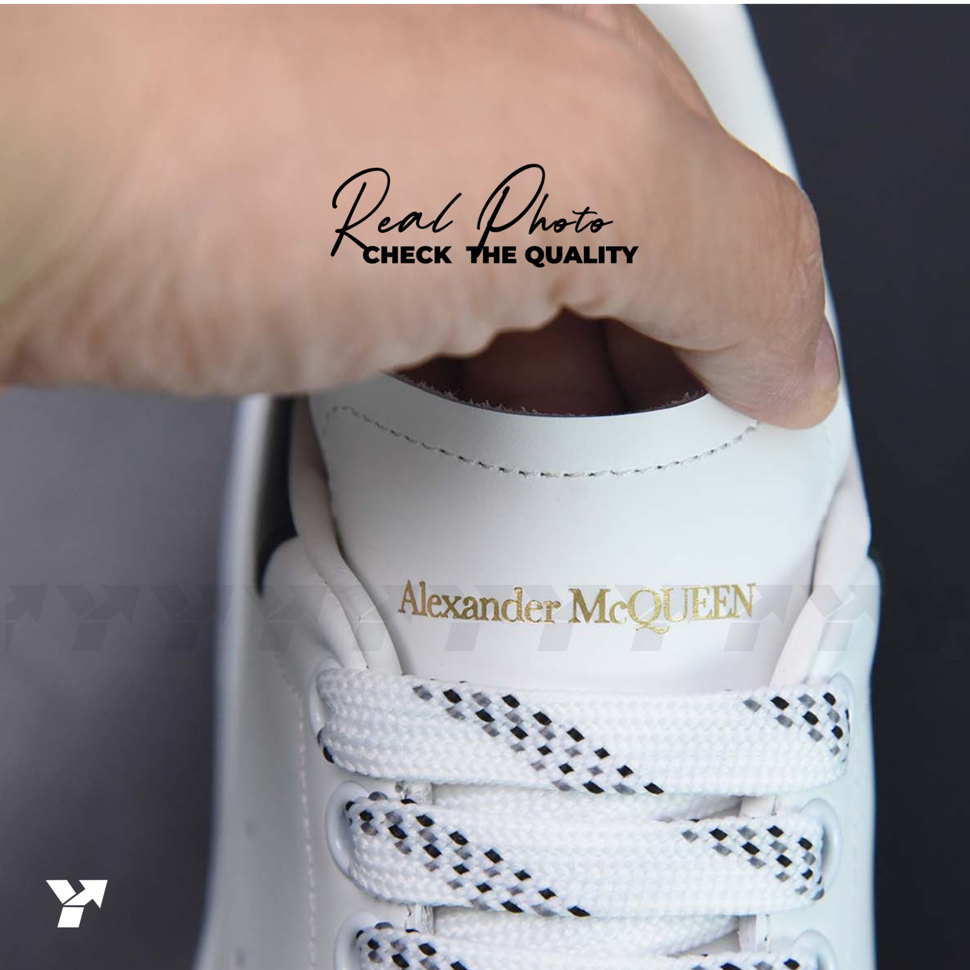Alexander McQueen Oversized Sneaker 'White Black' 2024