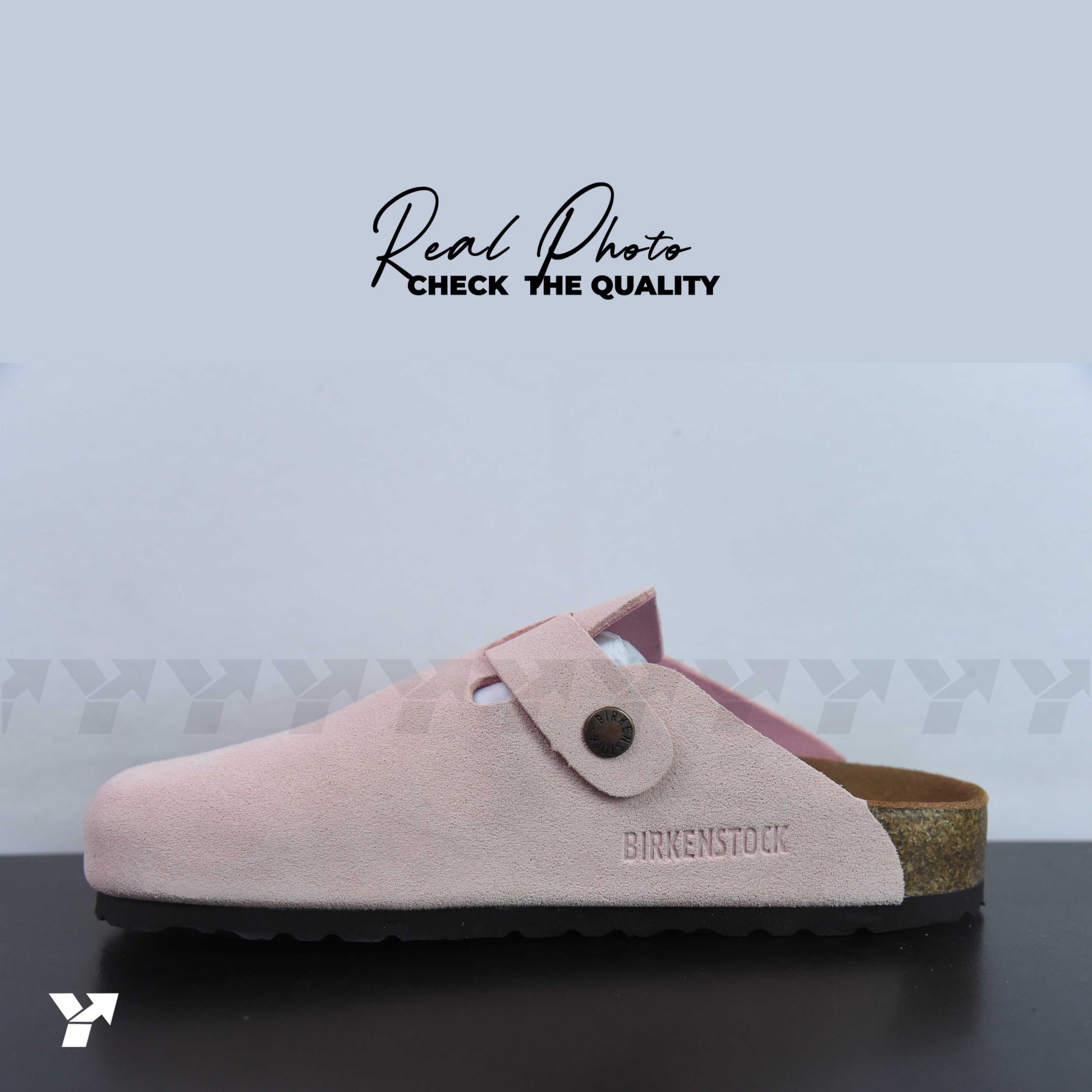 Birkenstock Boston Suede-Light Rose