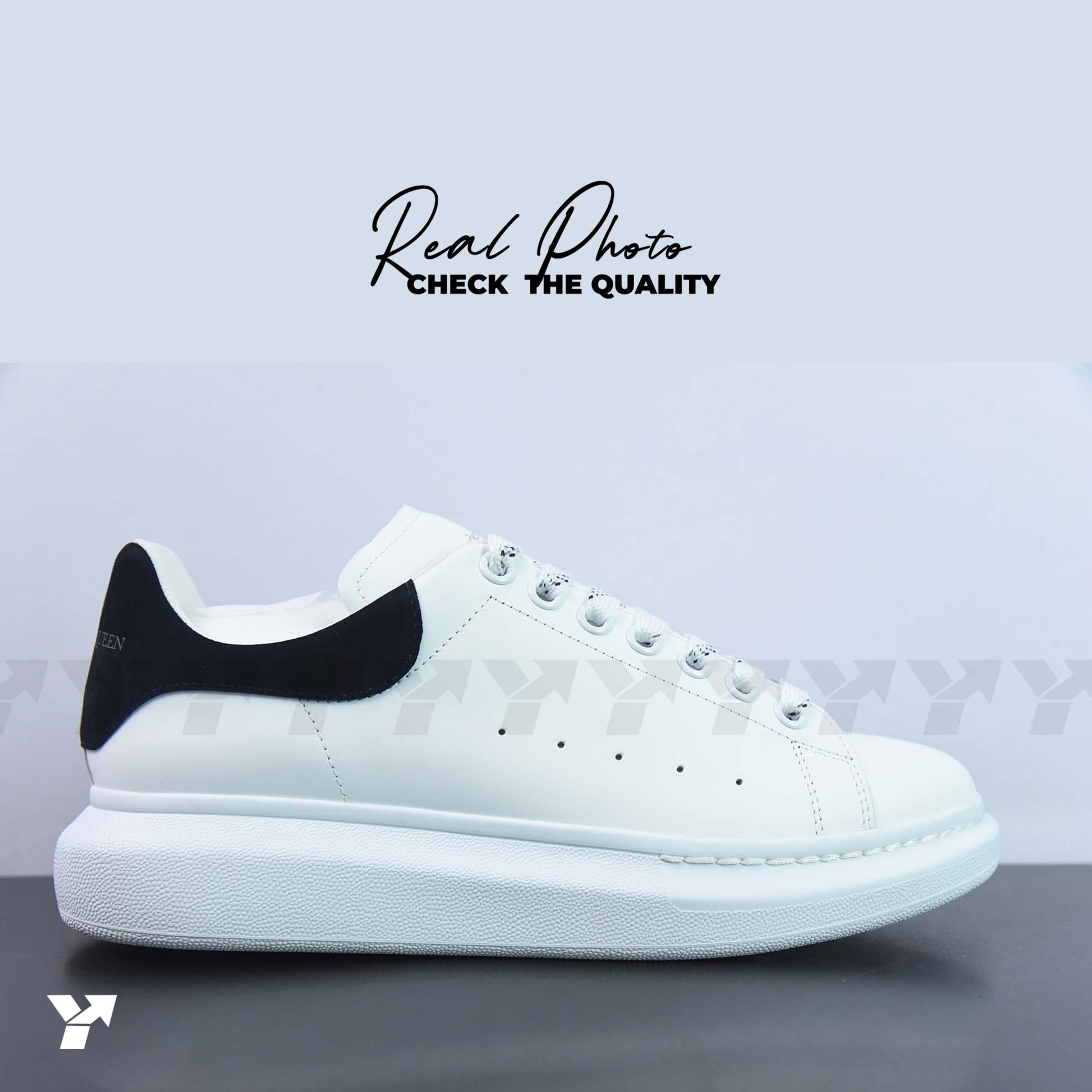 Alexander McQueen Oversized Sneaker 'White Black ivory' 2024