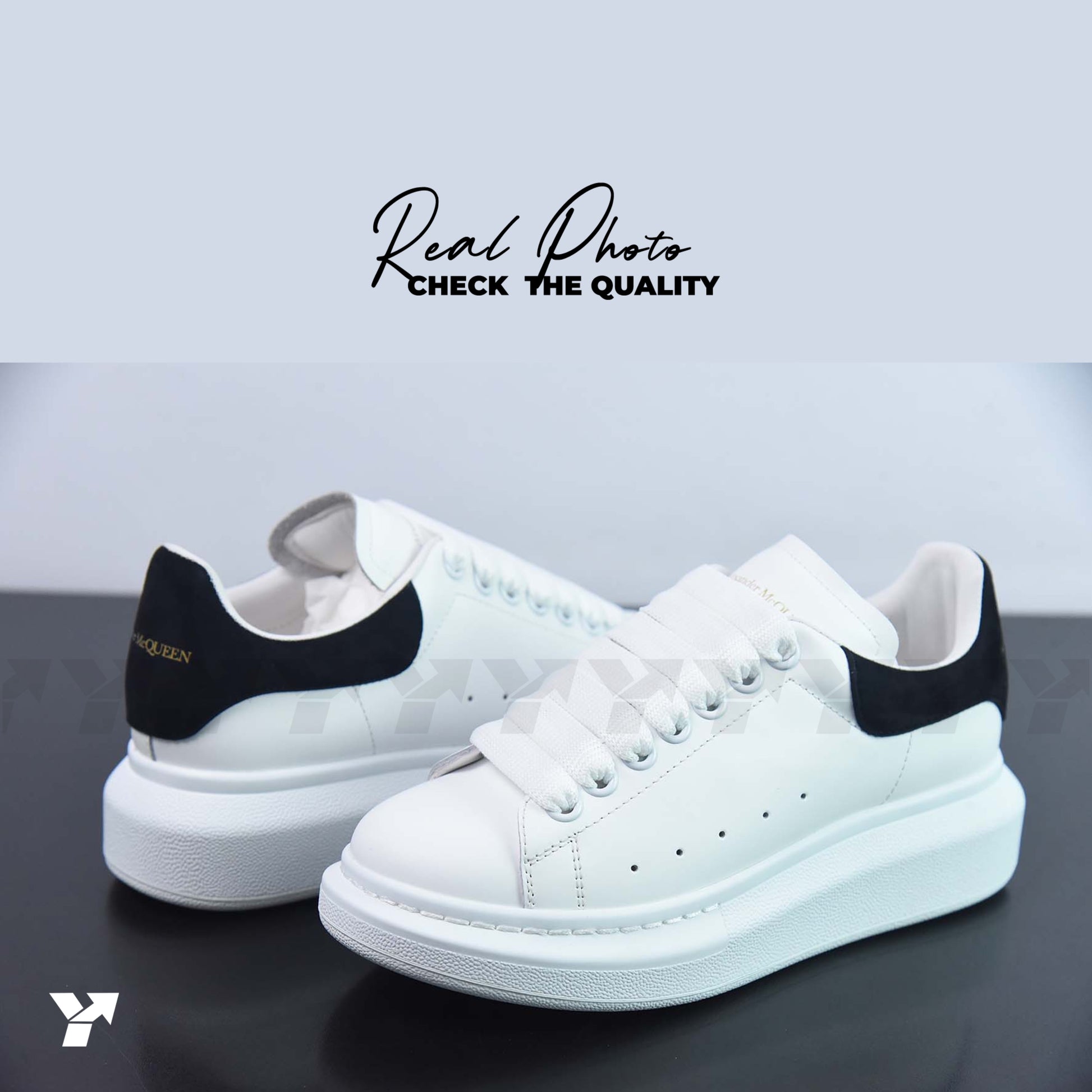 Alexander McQueen Oversized Sneaker 'White Black Ivory’