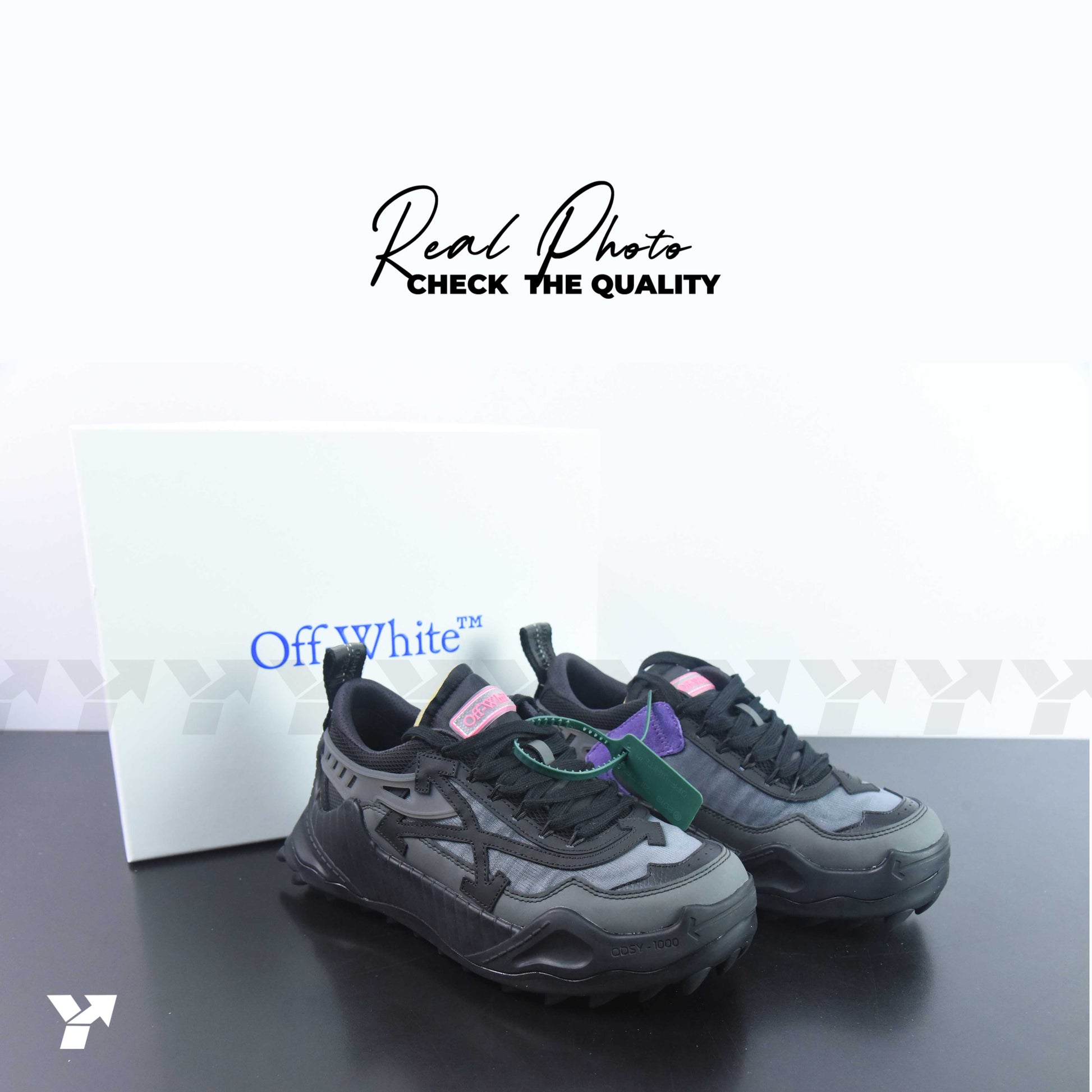OFF-White Odsy-1000 Black Fucshia Grey