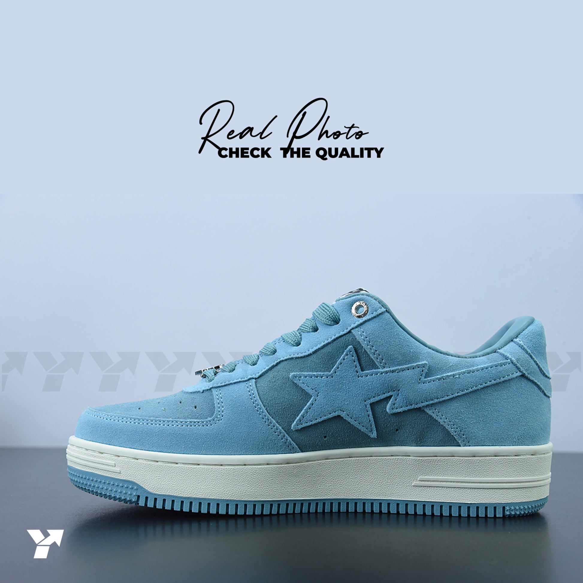 A Bathing Ape Bape Sta-Blue Suede