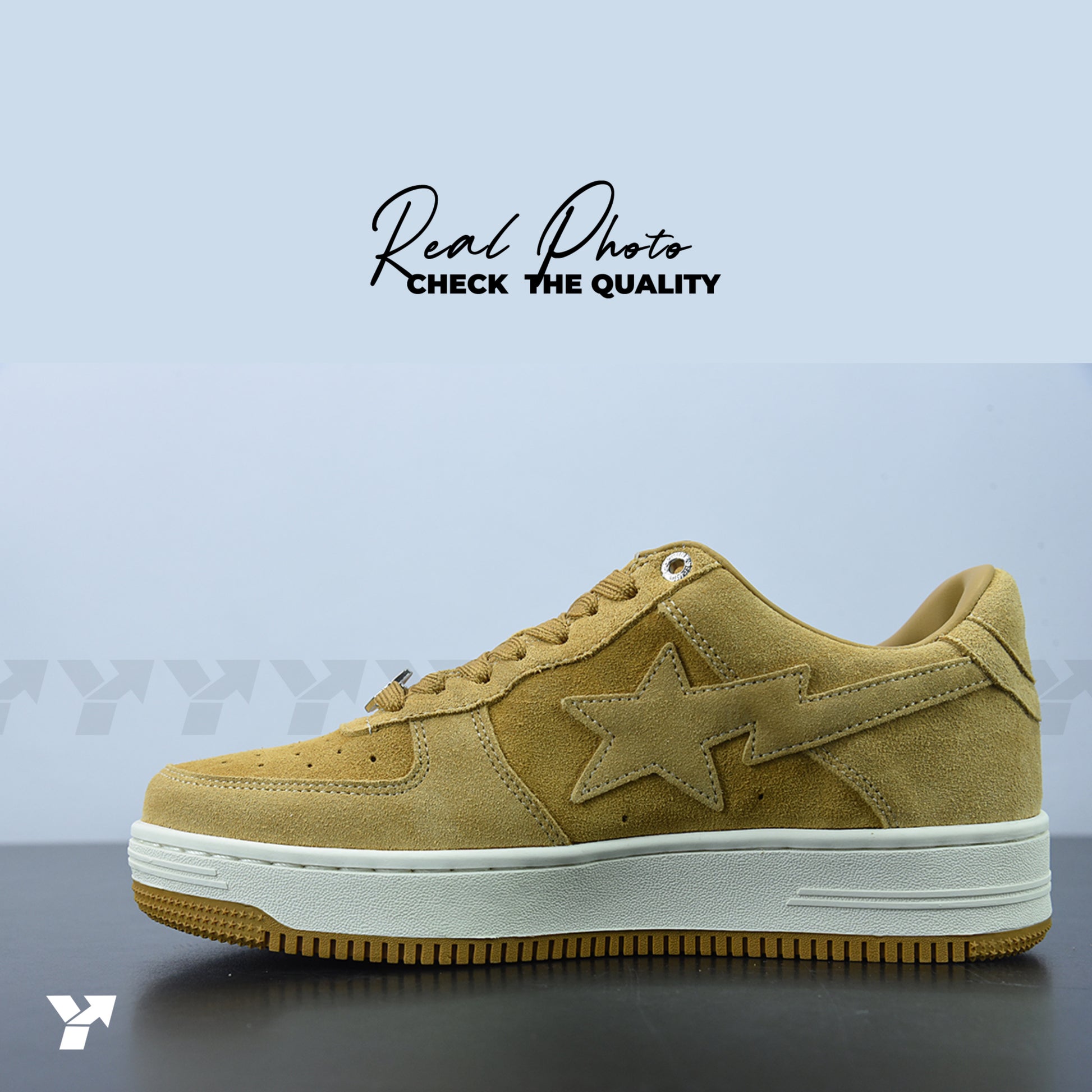 A Bathing Ape Bape Sta Beige Suede