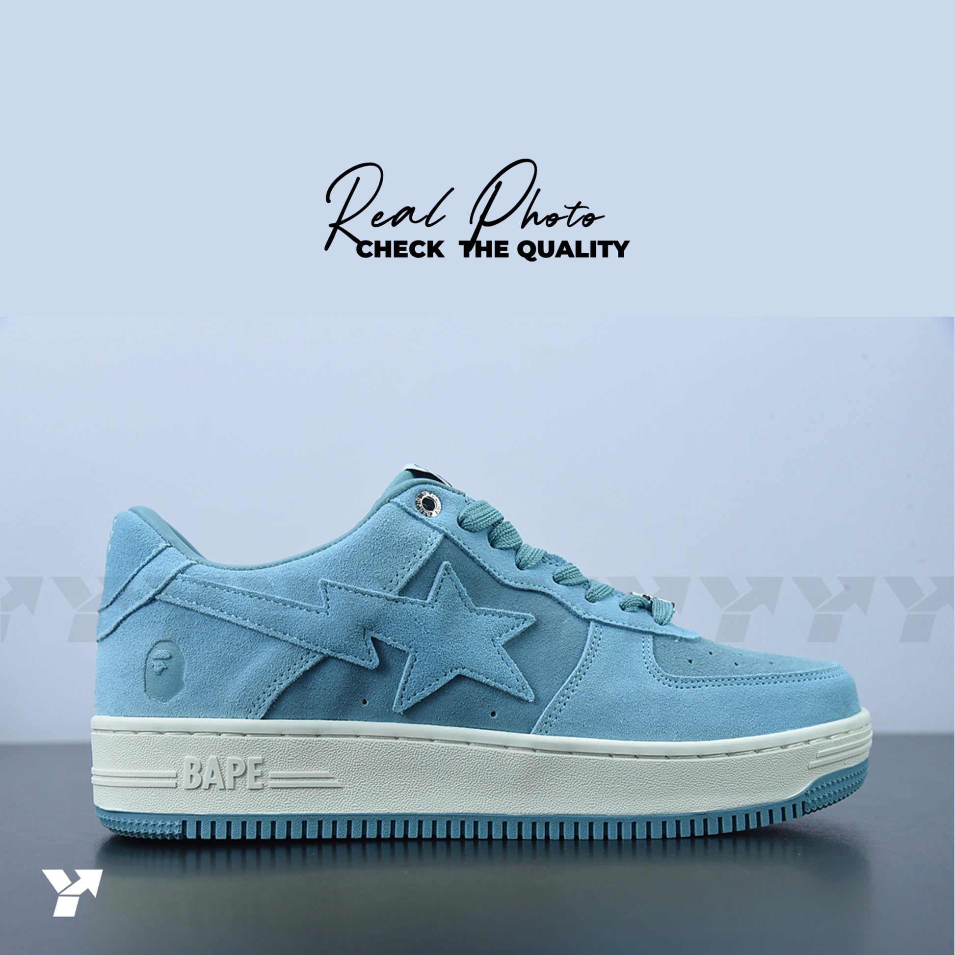 A Bathing Ape Bape Sta-Blue Suede