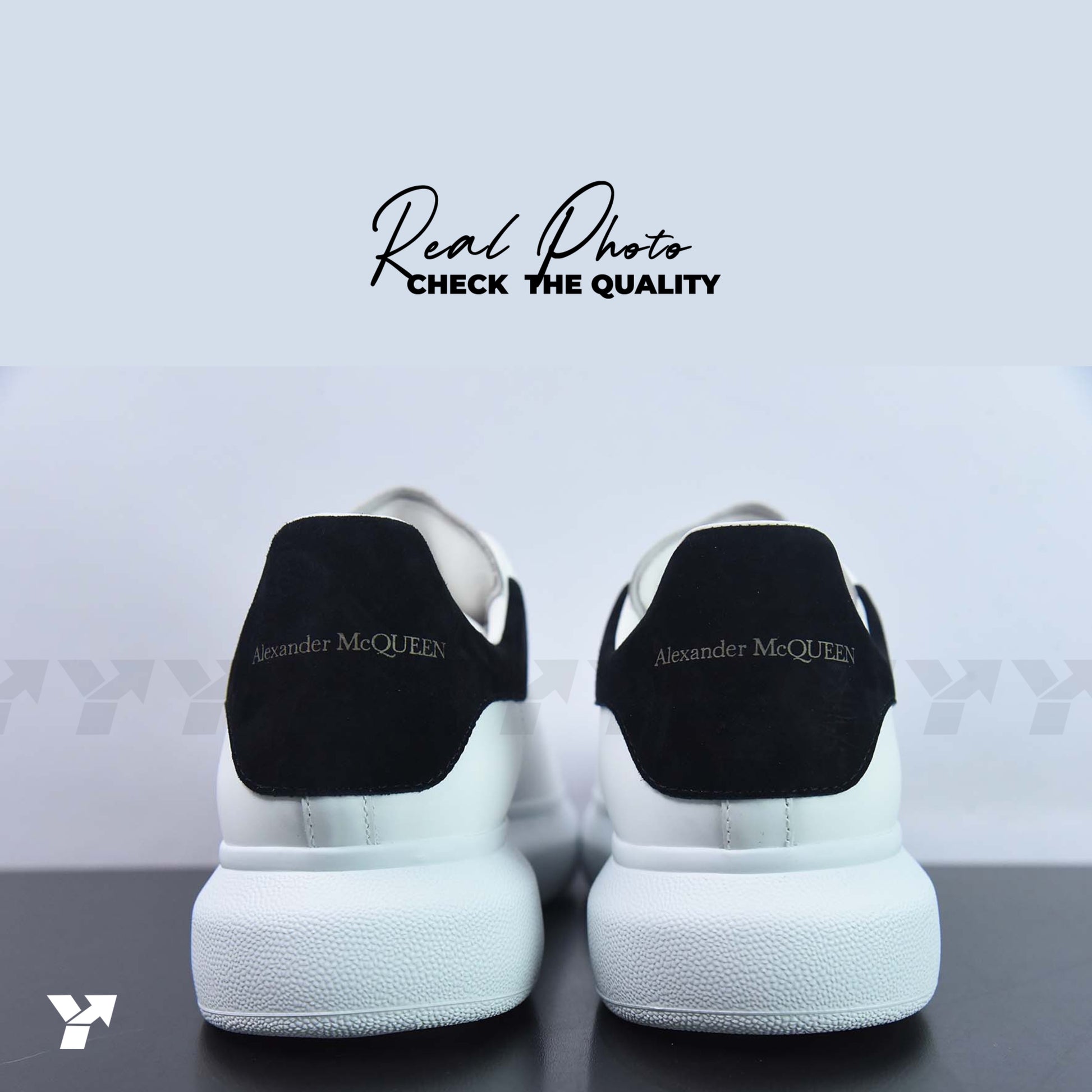 Alexander McQueen Oversized Sneaker 'White Black ivory' 2024