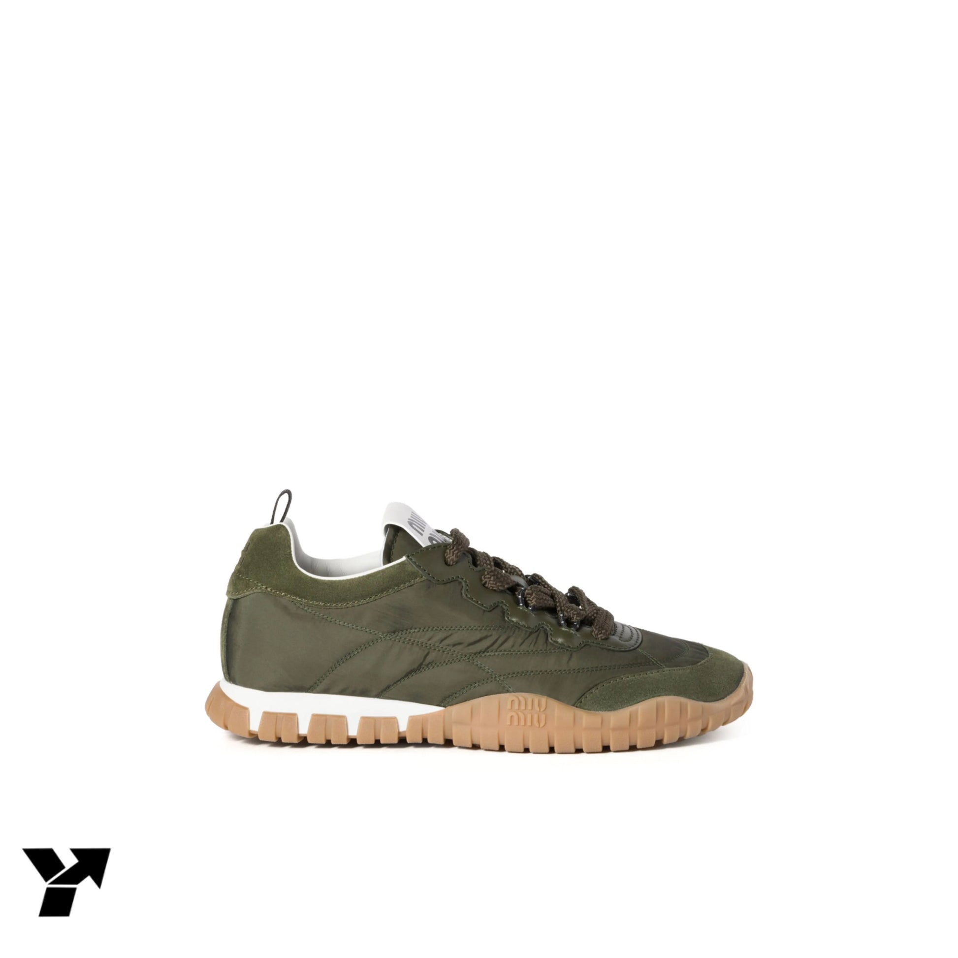 Miu Miu Tyre Technical Fabric-Loden Green