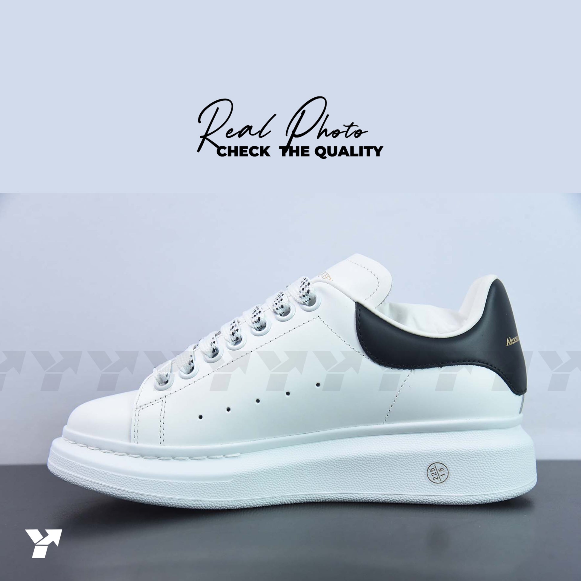Alexander McQueen Oversized Sneaker 'White Black' 2024