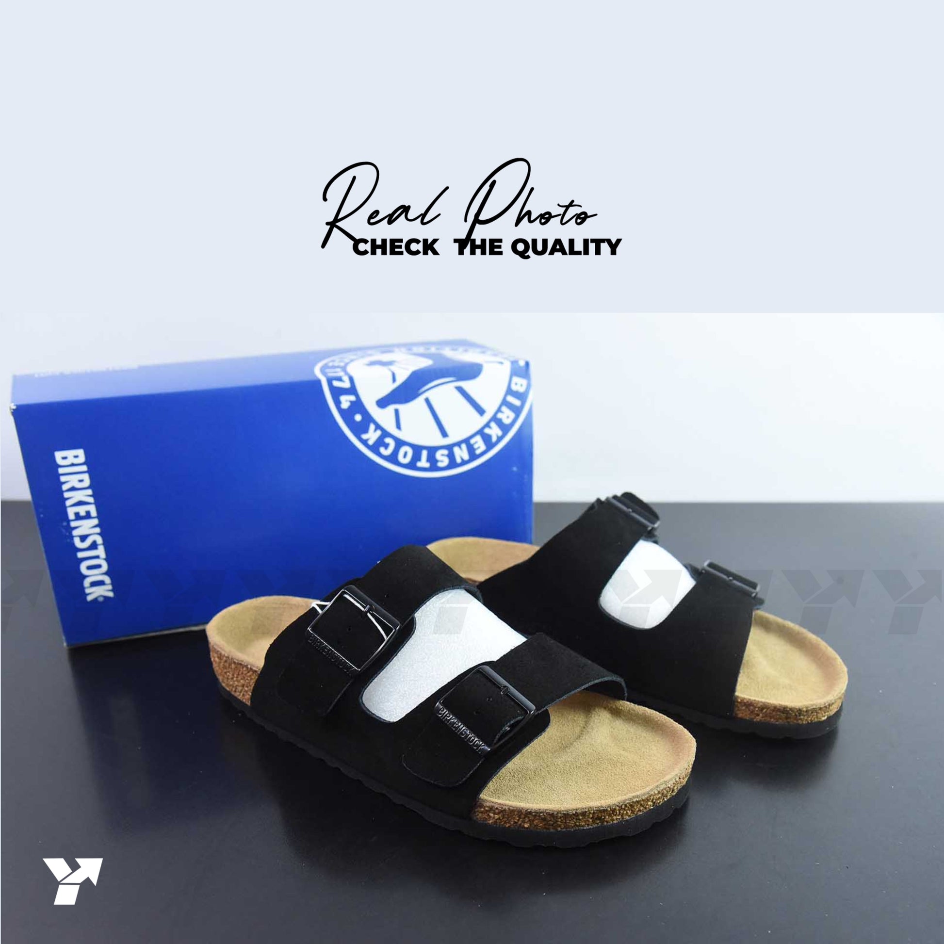 Birkenstock Arizona Soft Footbed Suede-Black