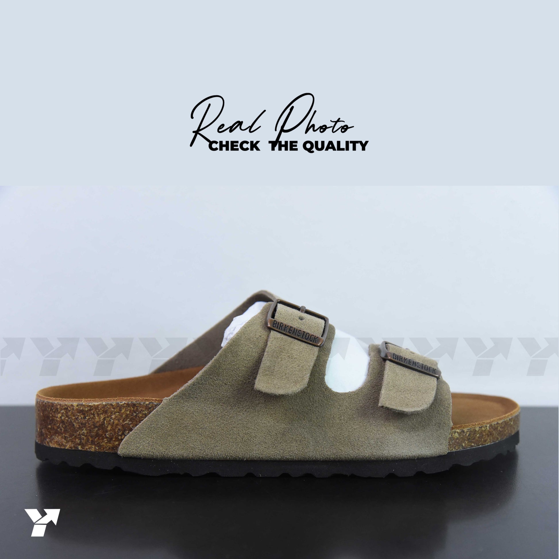 Birkenstock Arizona Soft Footbed Suede-Taupe