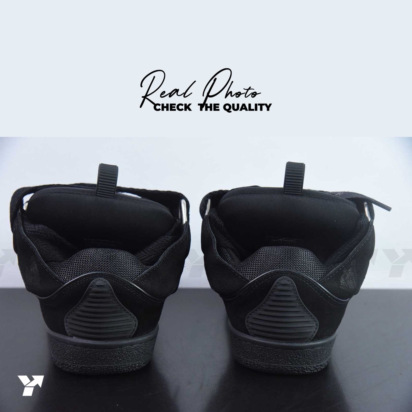 Lanvin Leather Curb-Triple Black