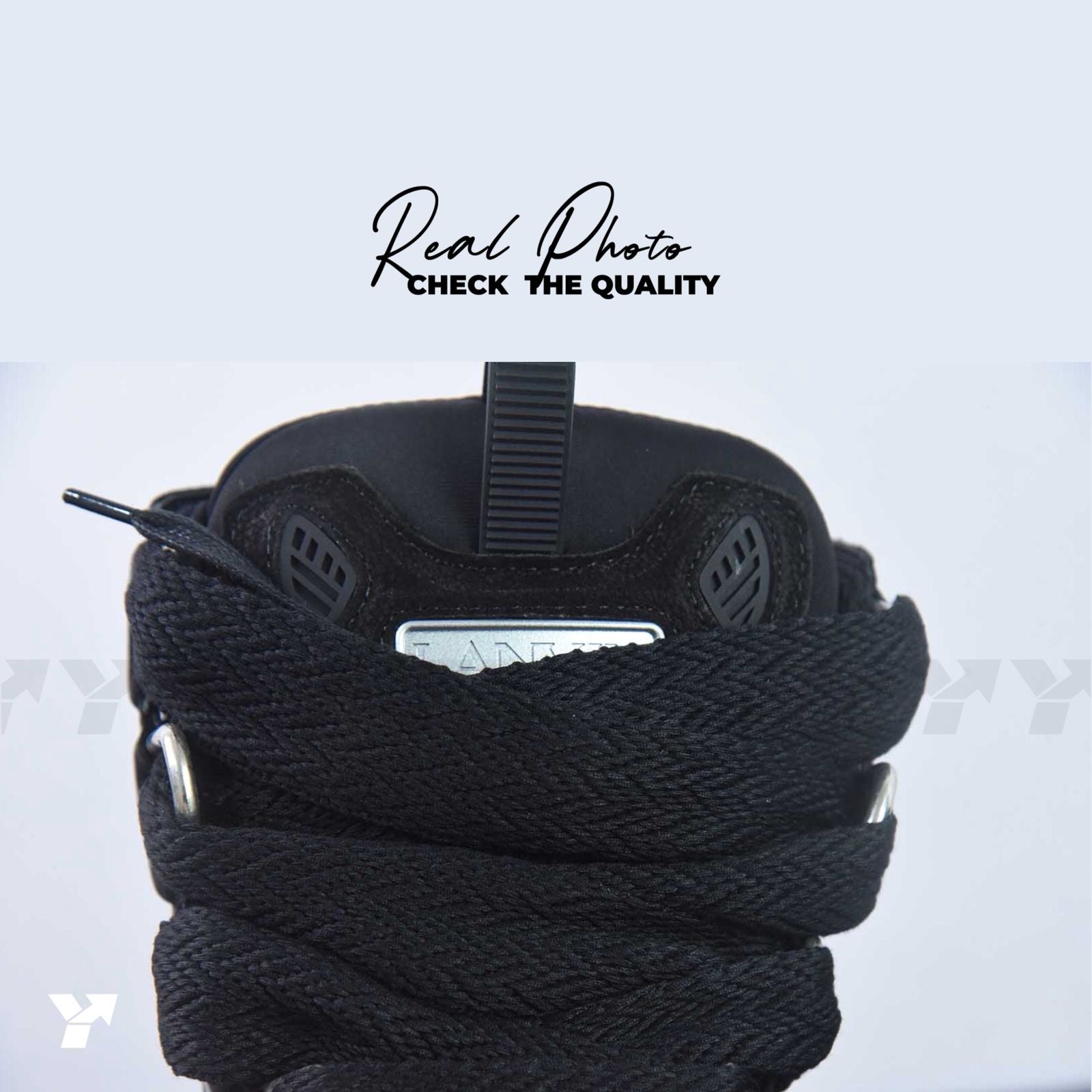 Lanvin Leather Curb-Triple Black