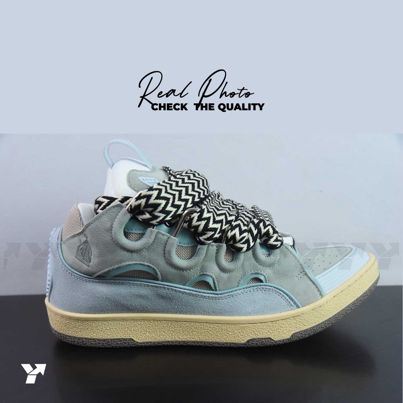 Lanvin Leather Cur-Pale Blue