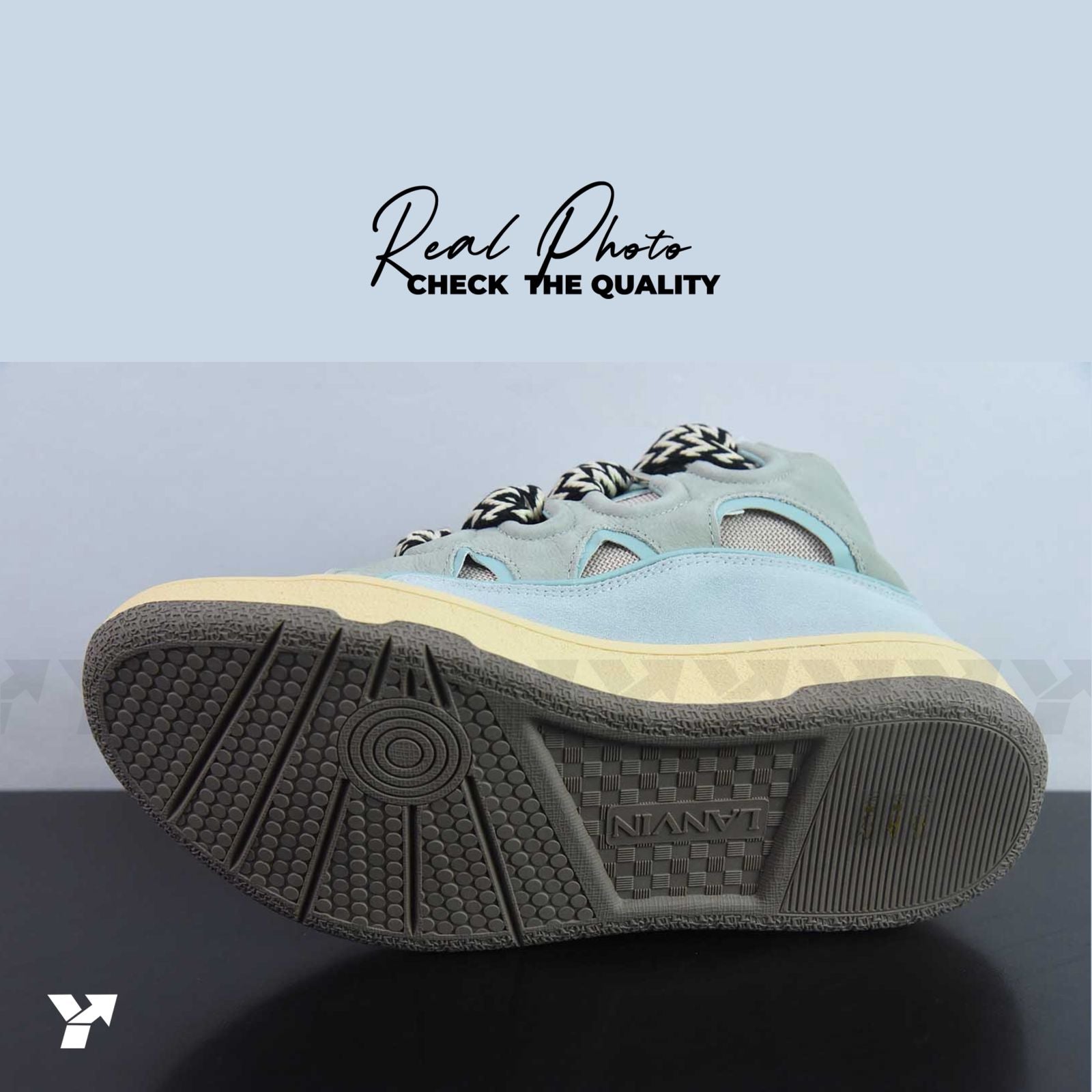 Lanvin Leather Cur-Pale Blue