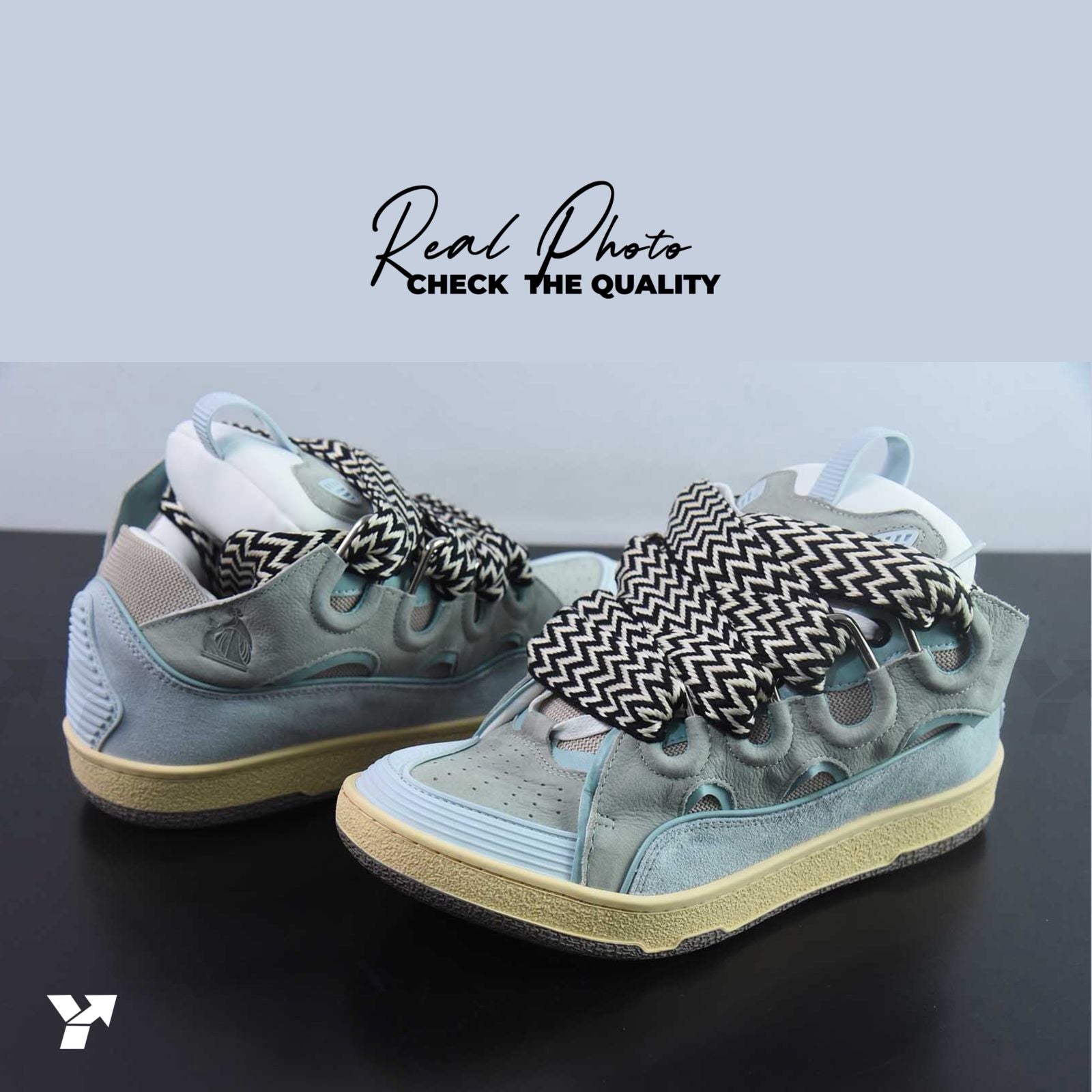 Lanvin Leather Cur-Pale Blue