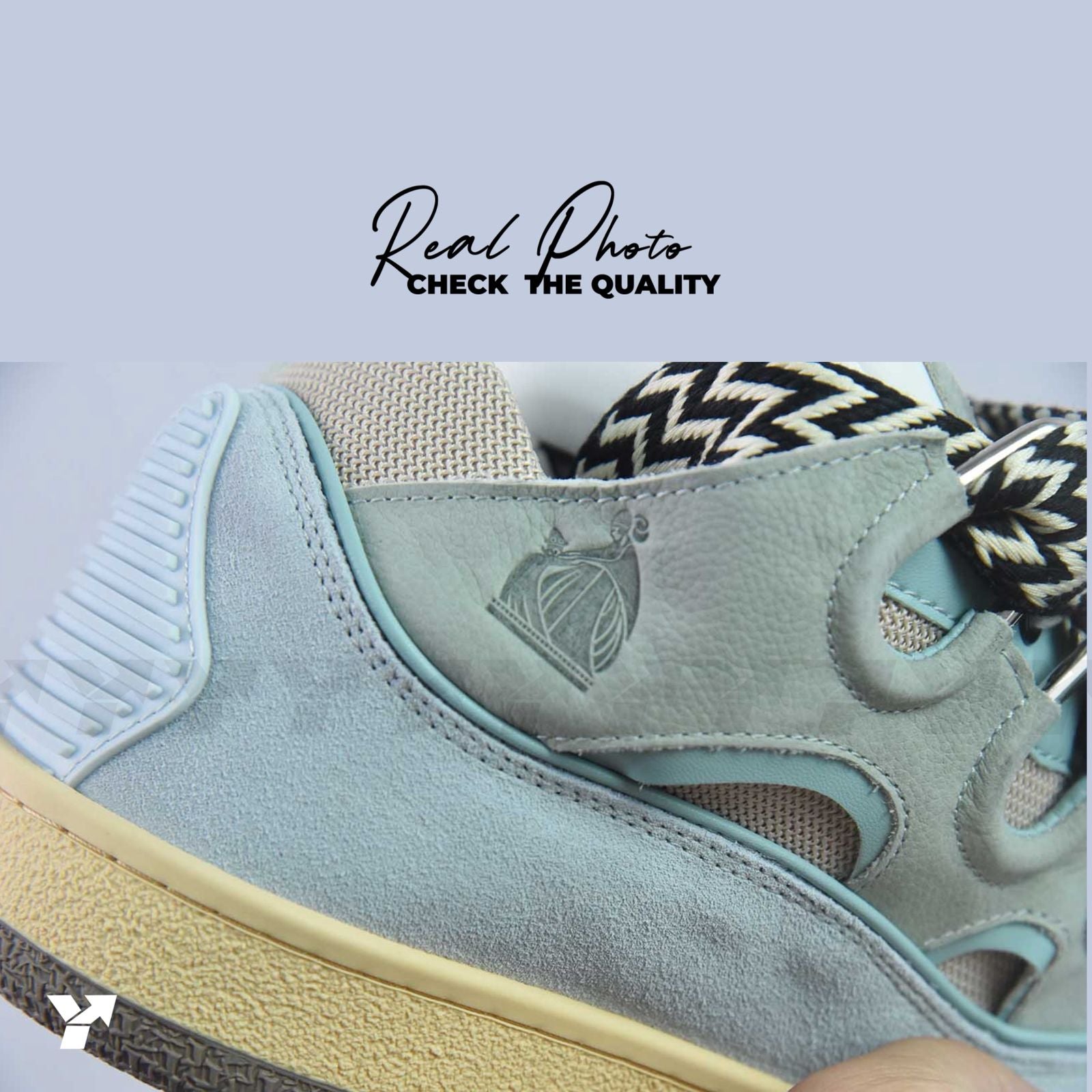 Lanvin Leather Cur-Pale Blue