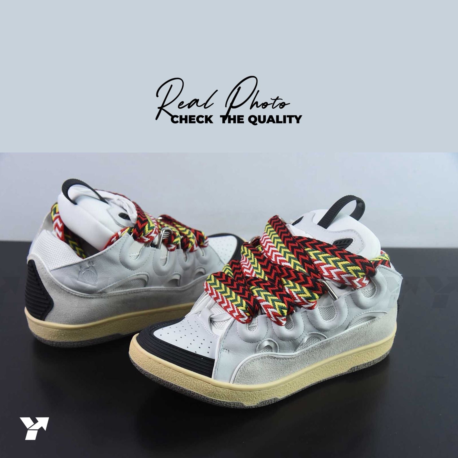 Lanvin Leather Curb-White Ivory