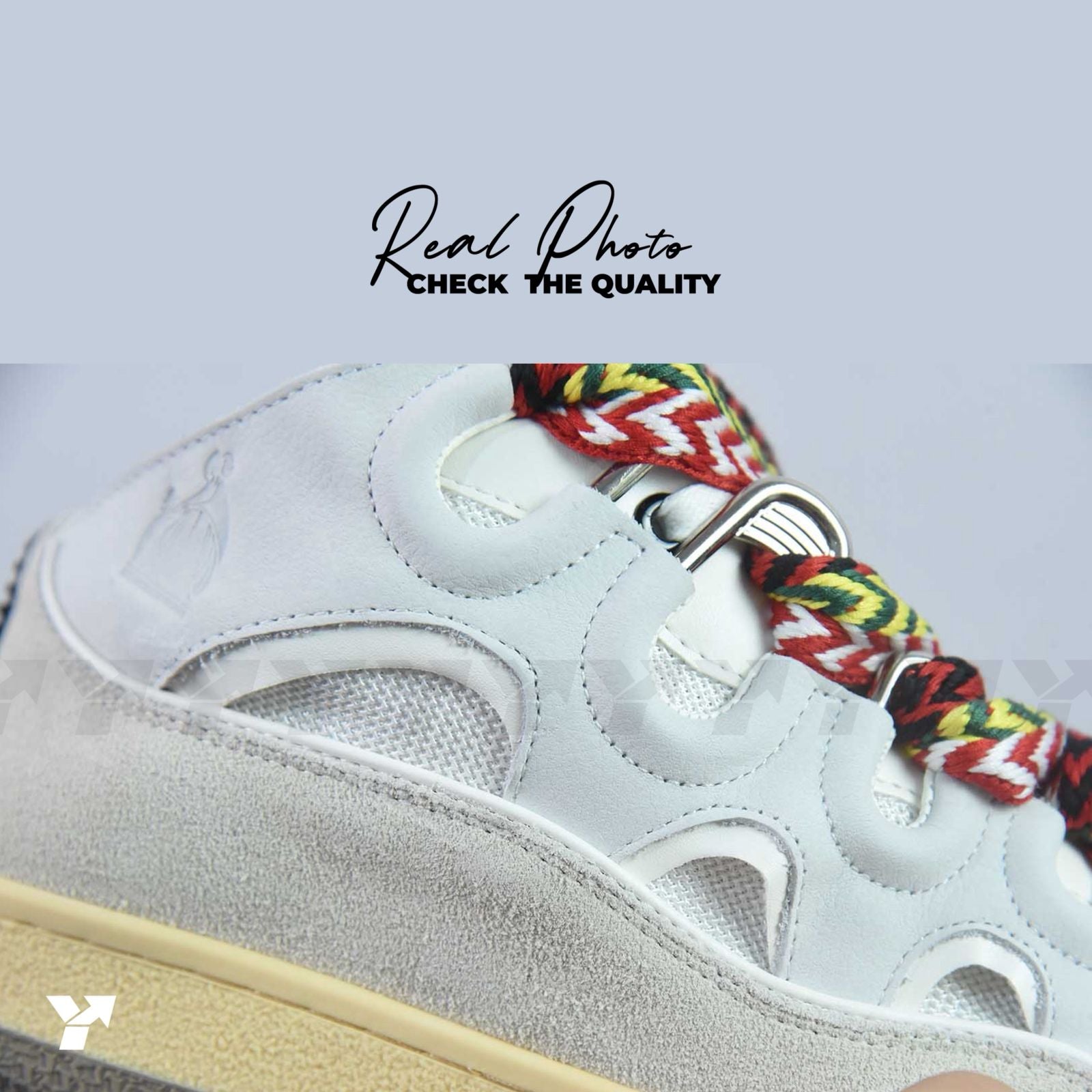 Lanvin Leather Curb-White Ivory