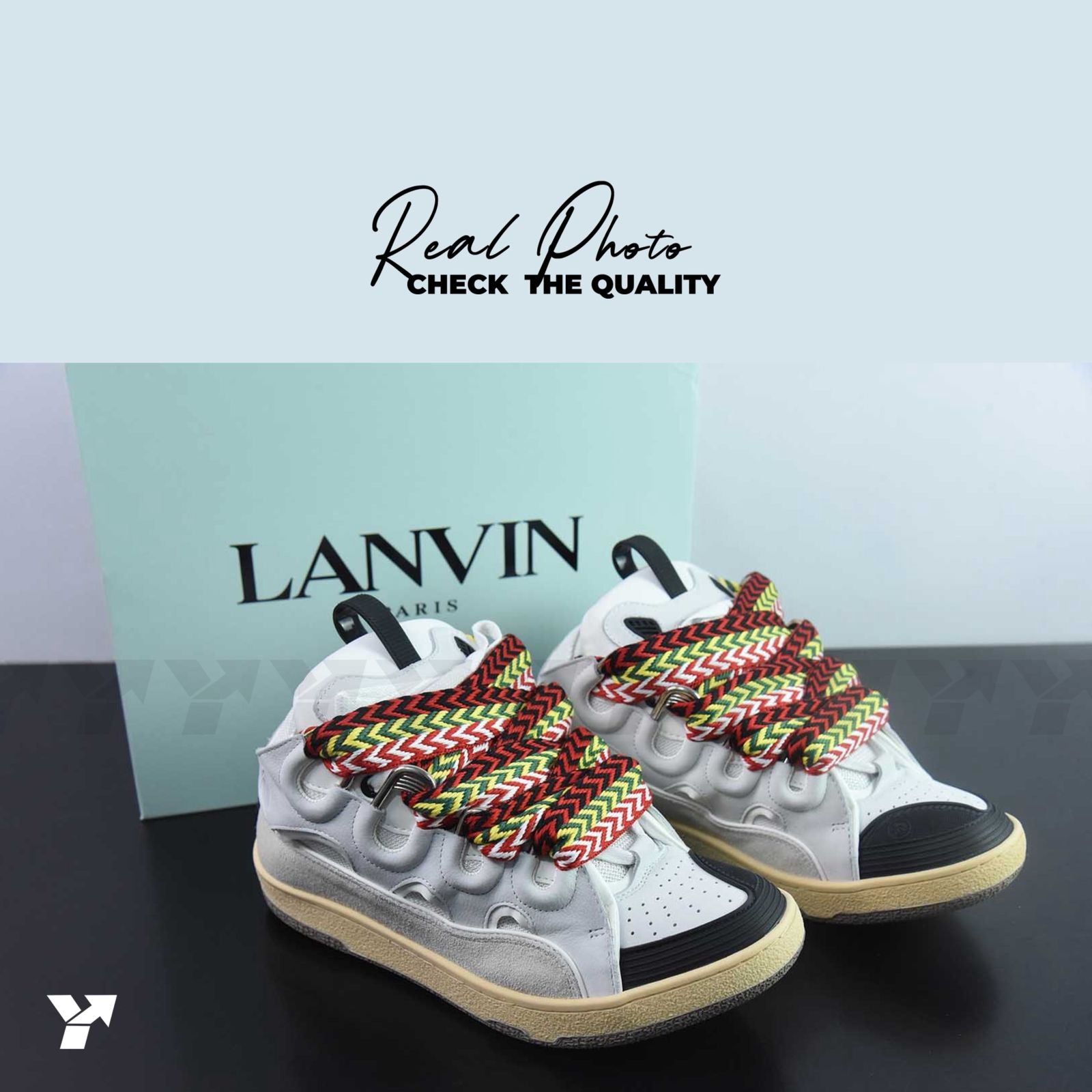Lanvin Leather Curb-White Ivory