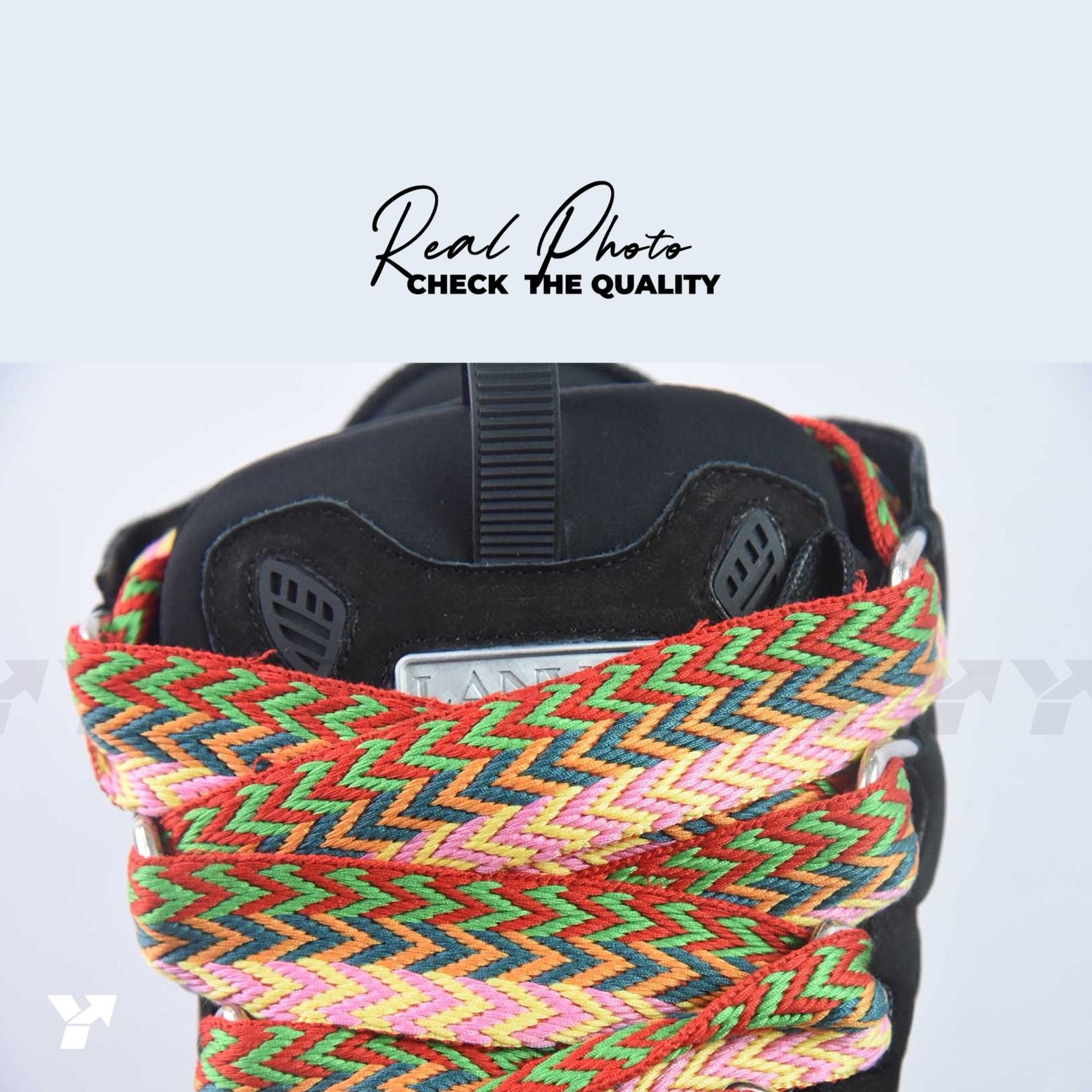 Lanvin Leather Curb-Black Multicolor