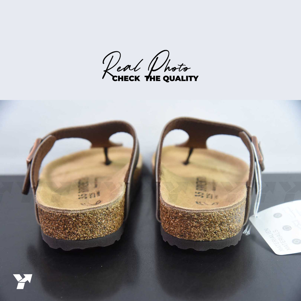 Birkenstock Gizeh Birko-Flor Birkibuc-Stone