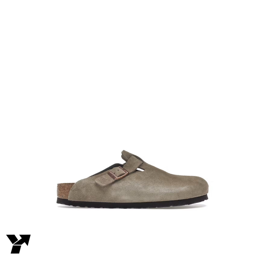 Birkenstock Boston Soft Footbed-Suede Taupe