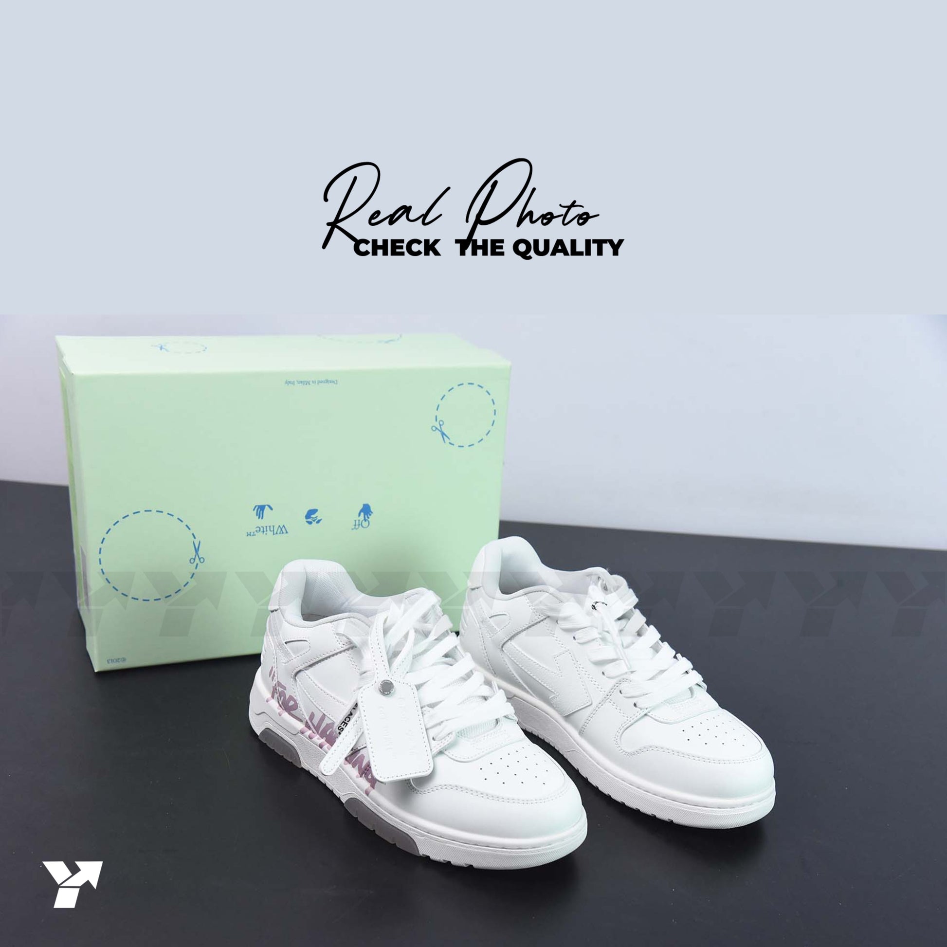 OFF-WHITE Out Of Office For Walking-White Pink