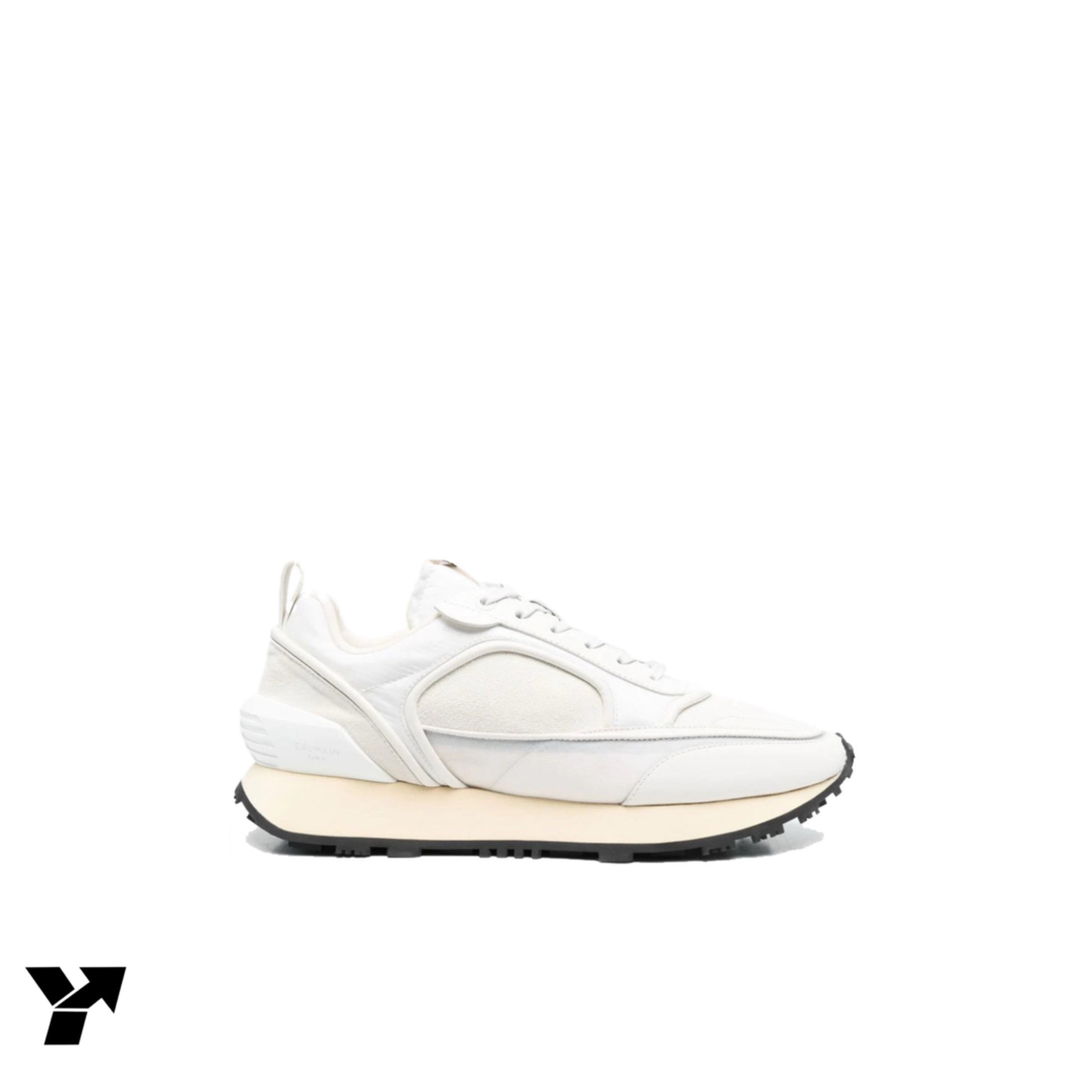 Balmain white racer sneaker-white
