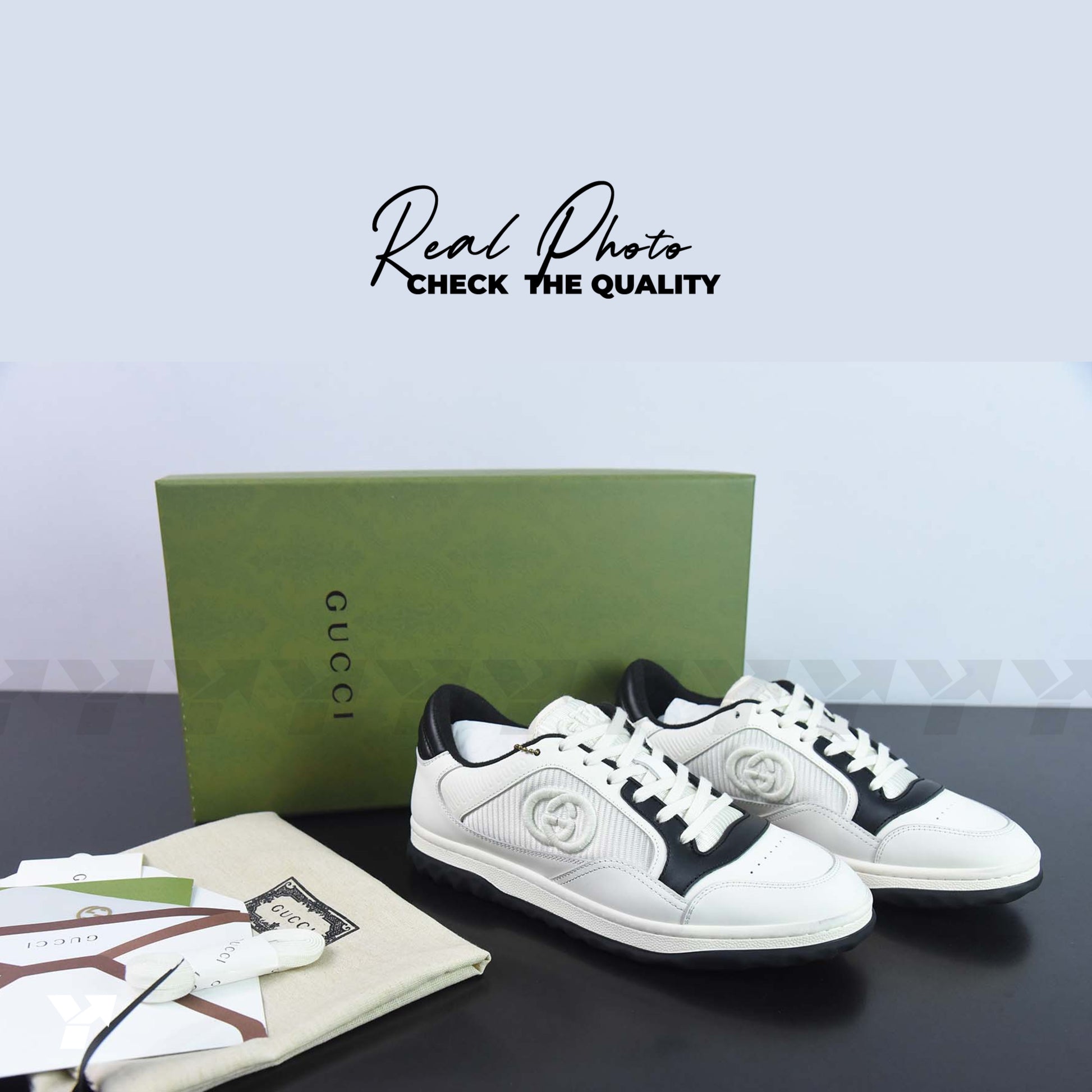 Gucci MAC80 Sneaker 'Off White Black'