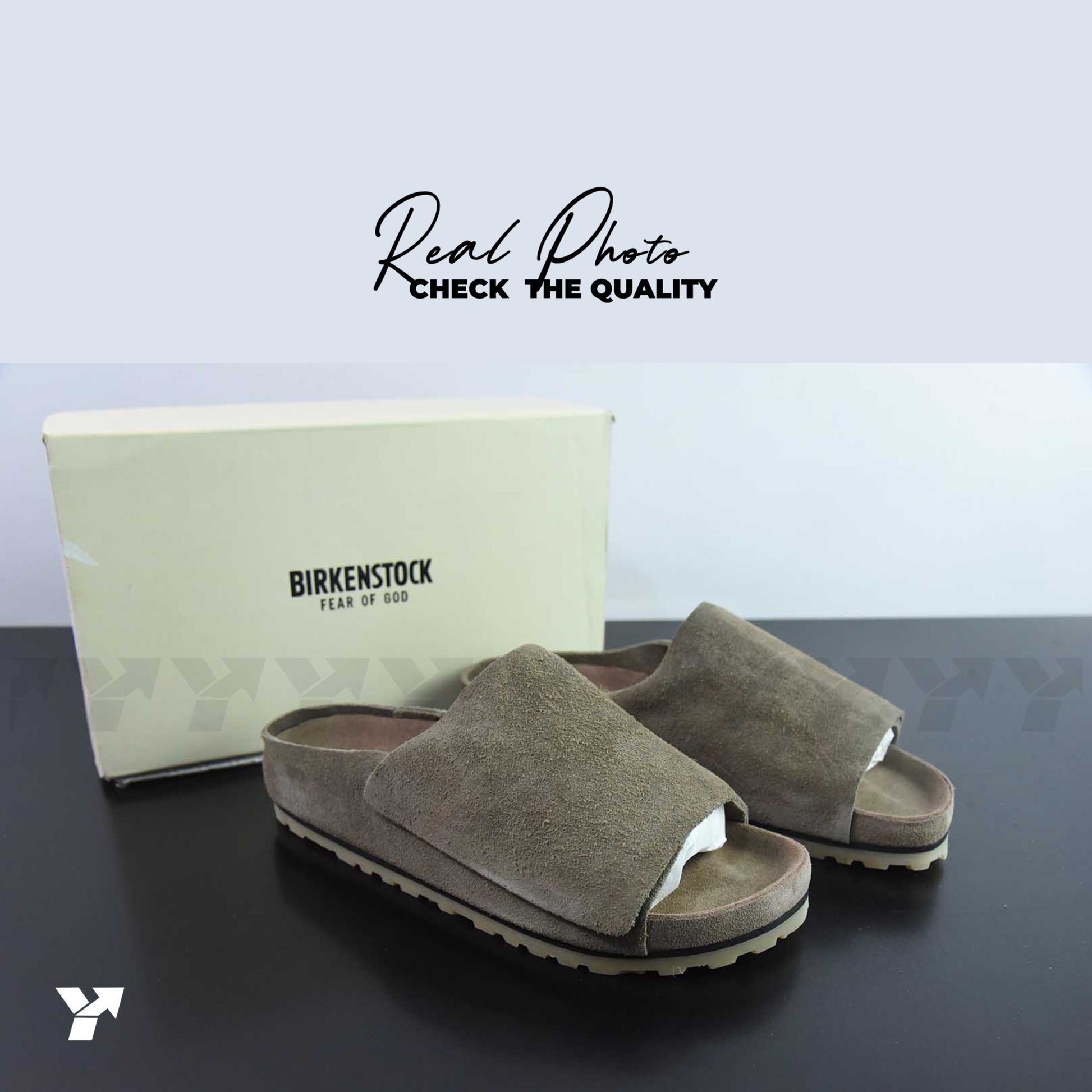 Birkenstock Los Feliz Suede-Fear Of God Stone