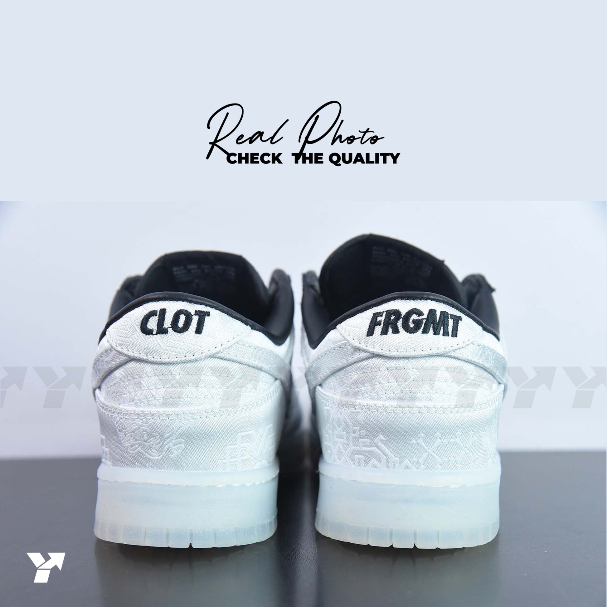 Nike Dunk Low-CLOT Fragment White