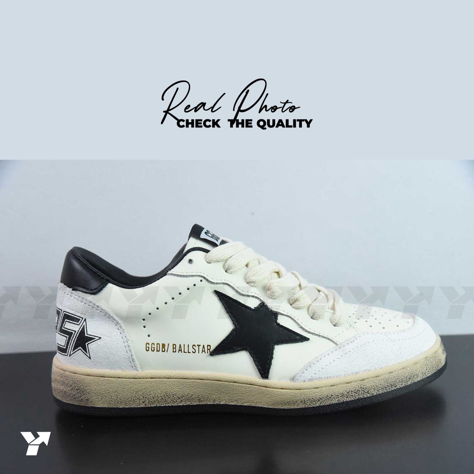 Golden Goose Ball-Star Low White Black