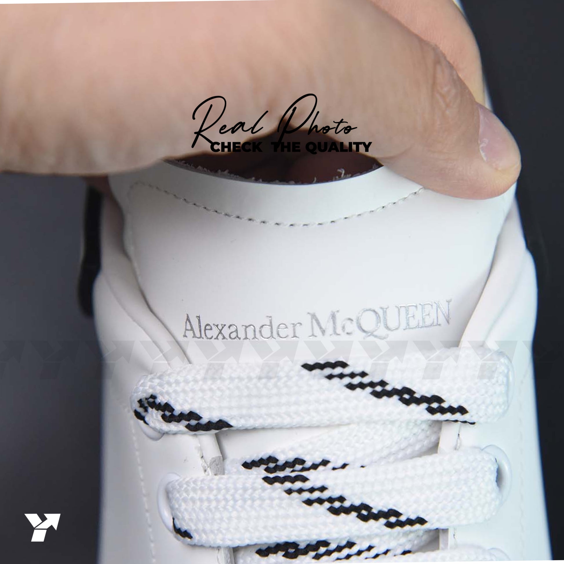 Alexander McQueen Oversized Sneaker 'New Tech Calf - White Black’