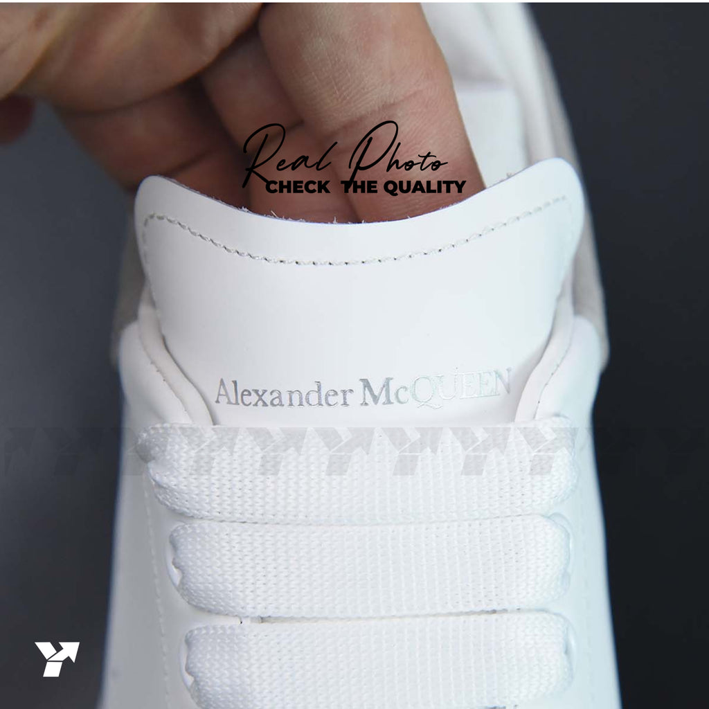 Alexander McQueen Oversized Sneaker 'White Grey Suede'