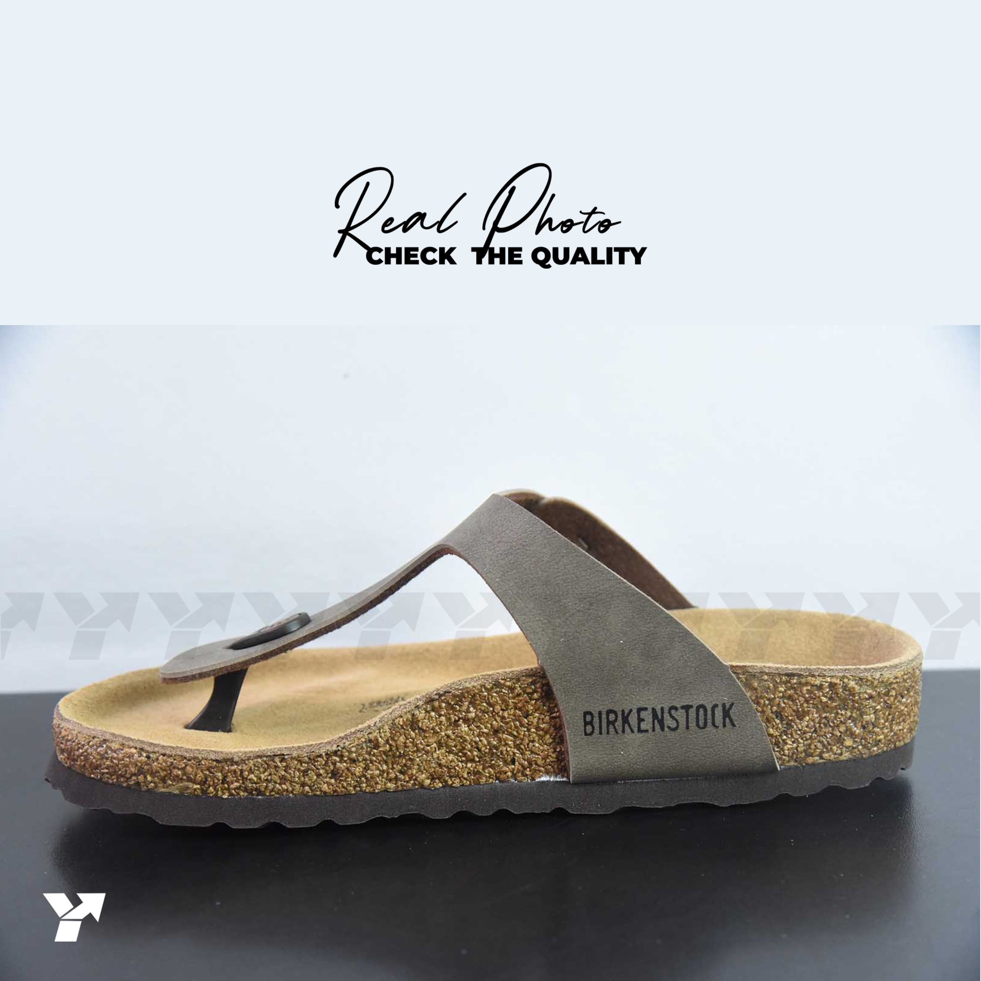 Birkenstock Gizeh Birko-Flor Birkibuc-Stone