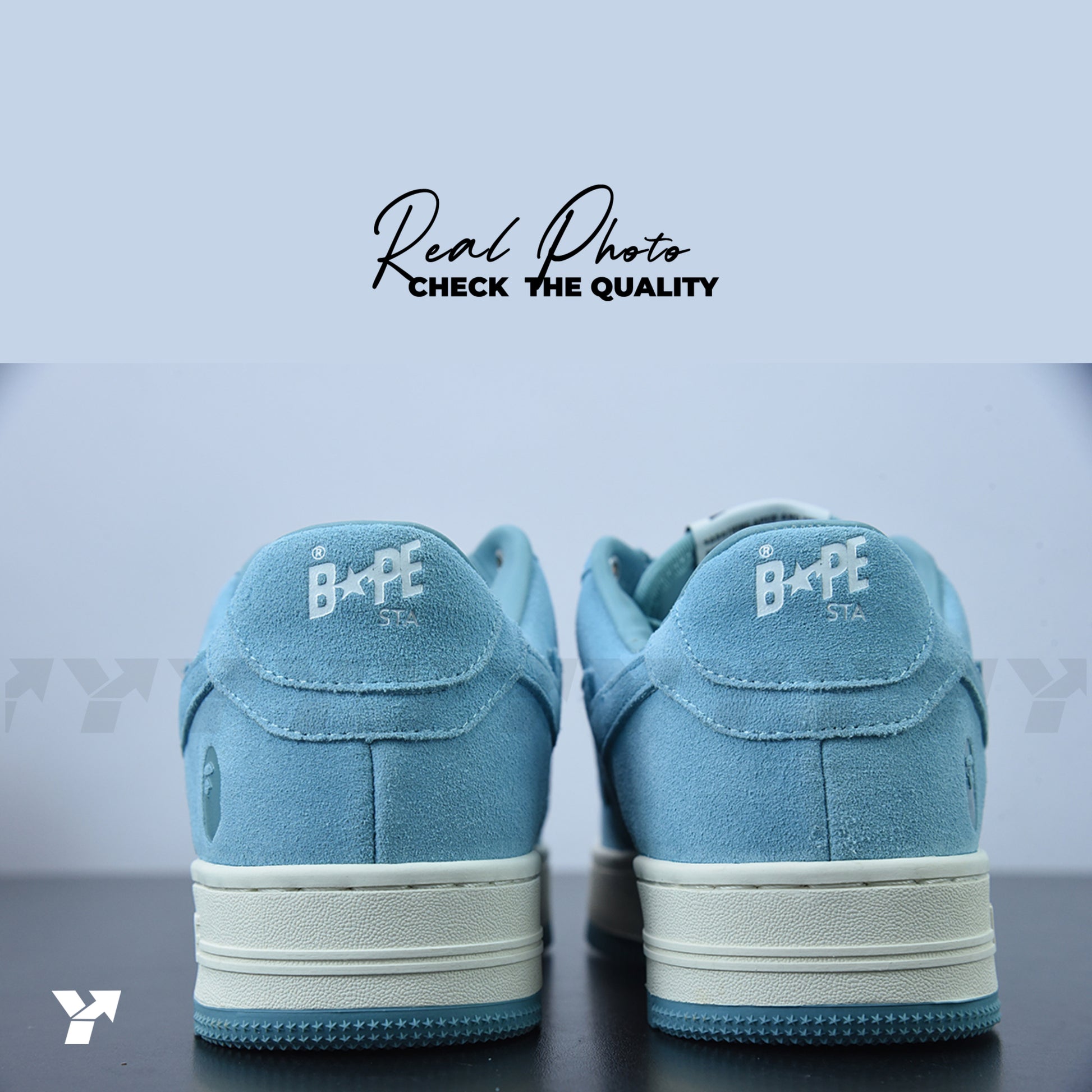 A Bathing Ape Bape Sta-Blue Suede